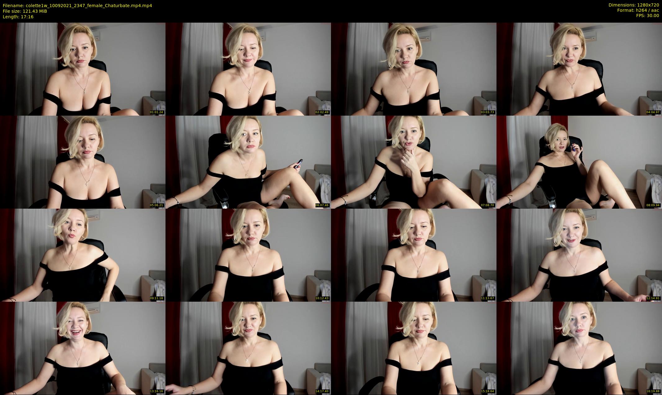 colette1w — 18 minute Chaturbate female cam show recording, 720p, Sep 10, 2021