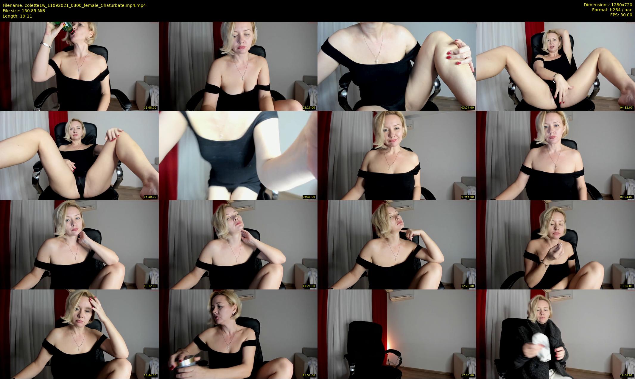 colette1w — 20 minute Chaturbate female cam show recording, 720p, Sep 11, 2021