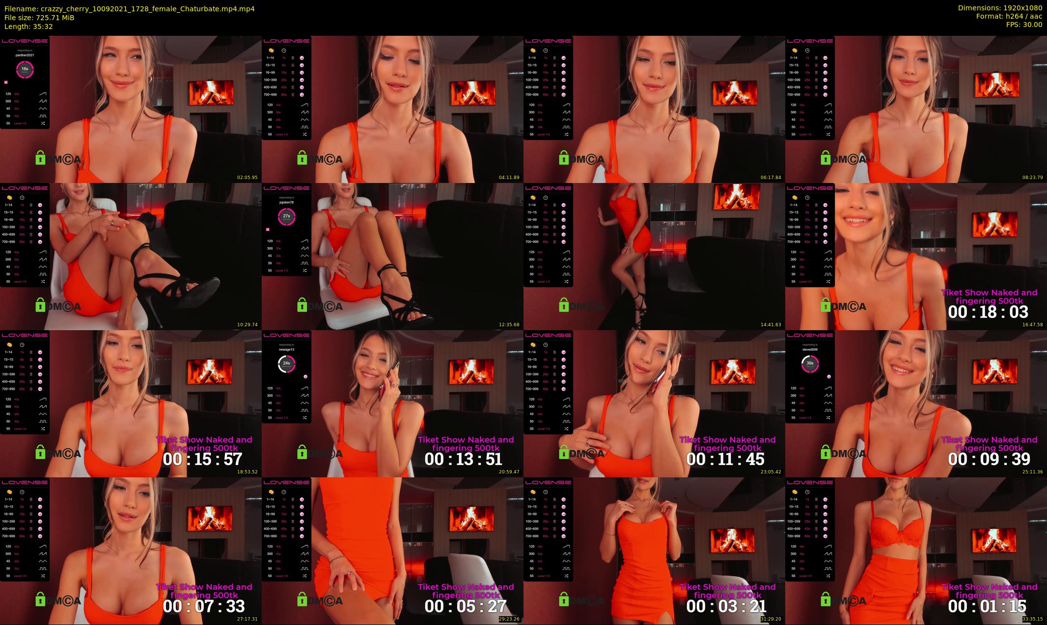 crazzy_cherry — 36 minute Chaturbate female cam show recording, 1080p, Sep 10, 2021
