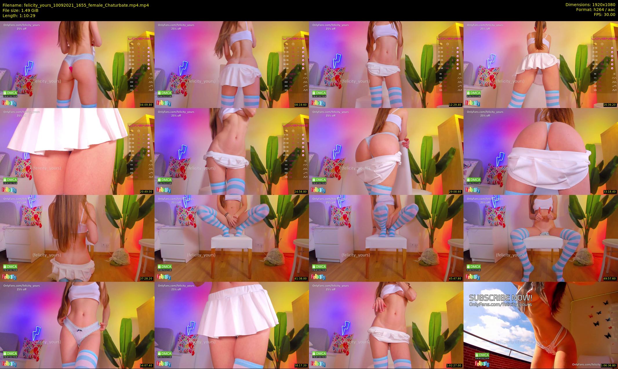 felicity_yours — 71 minute Chaturbate female cam show recording, 1080p, Sep 10, 2021
