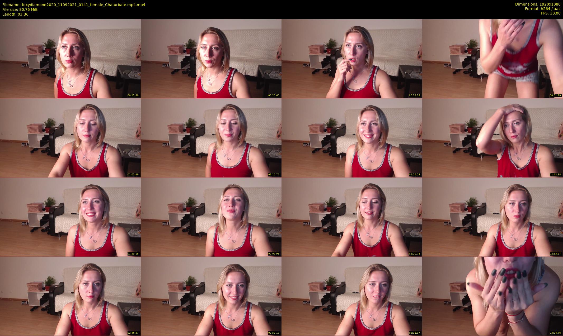 foxydiamond2020 — 4 minute Chaturbate female cam show recording, 1080p, Sep 11, 2021