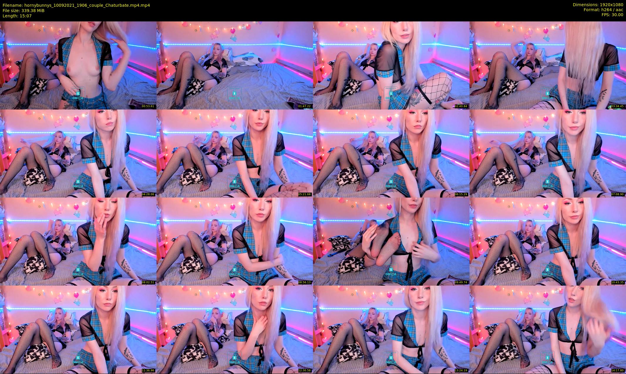 hornybunnys — 16 minute Chaturbate couple cam show recording, 1080p, Sep 10, 2021