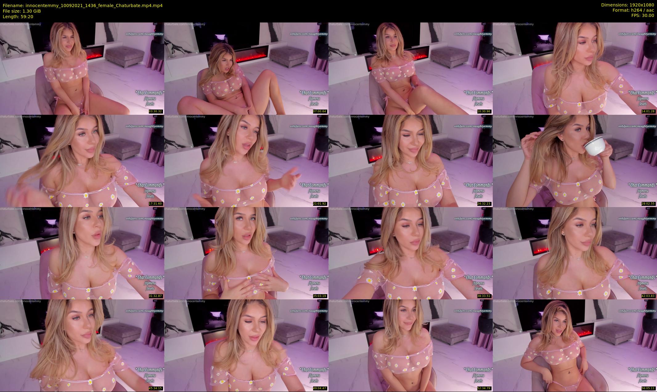 innocentemmy — 60 minute Chaturbate female cam show recording, 1080p, Sep 10, 2021