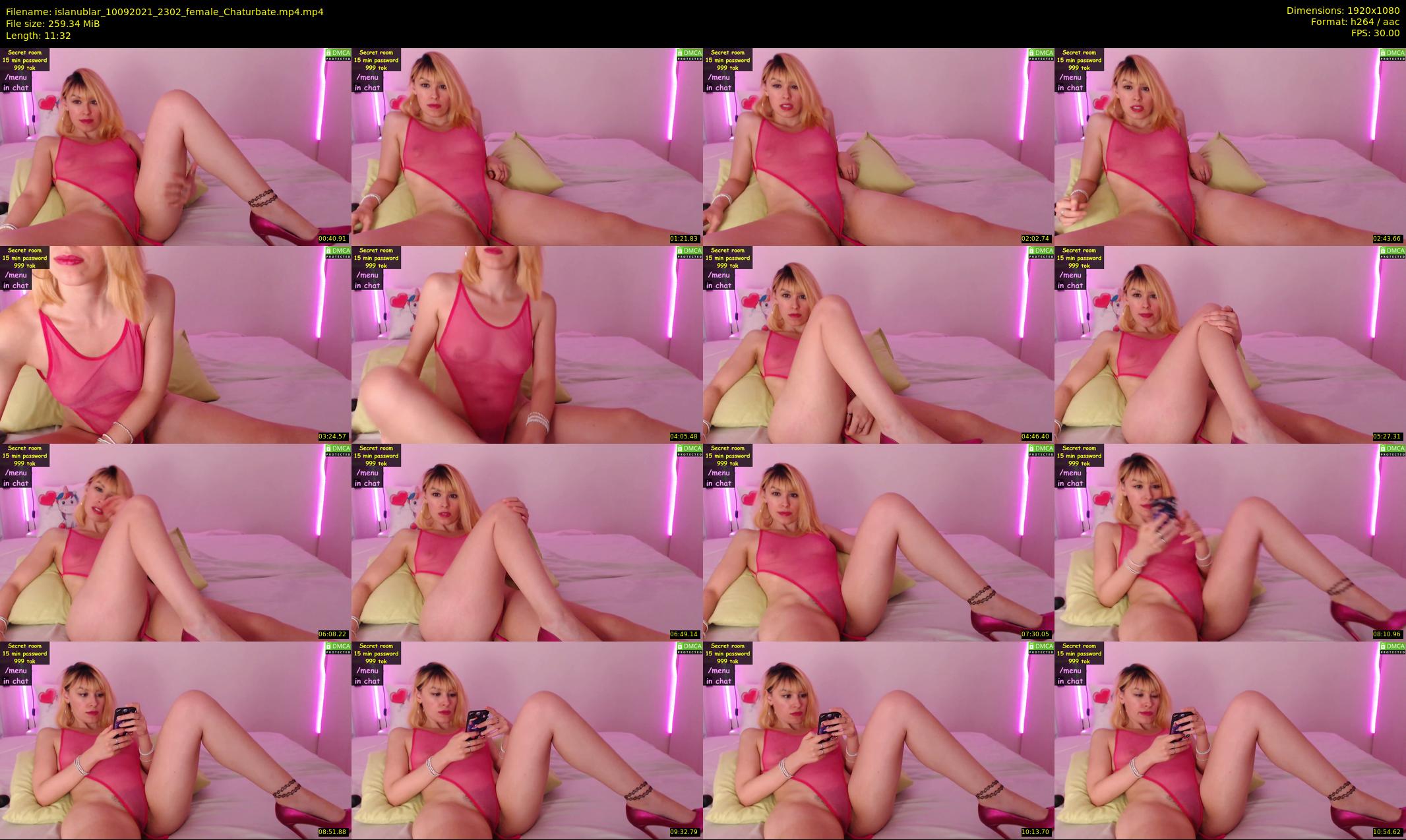 islanublar — 12 minute Chaturbate female cam show recording, 1080p, Sep 10, 2021