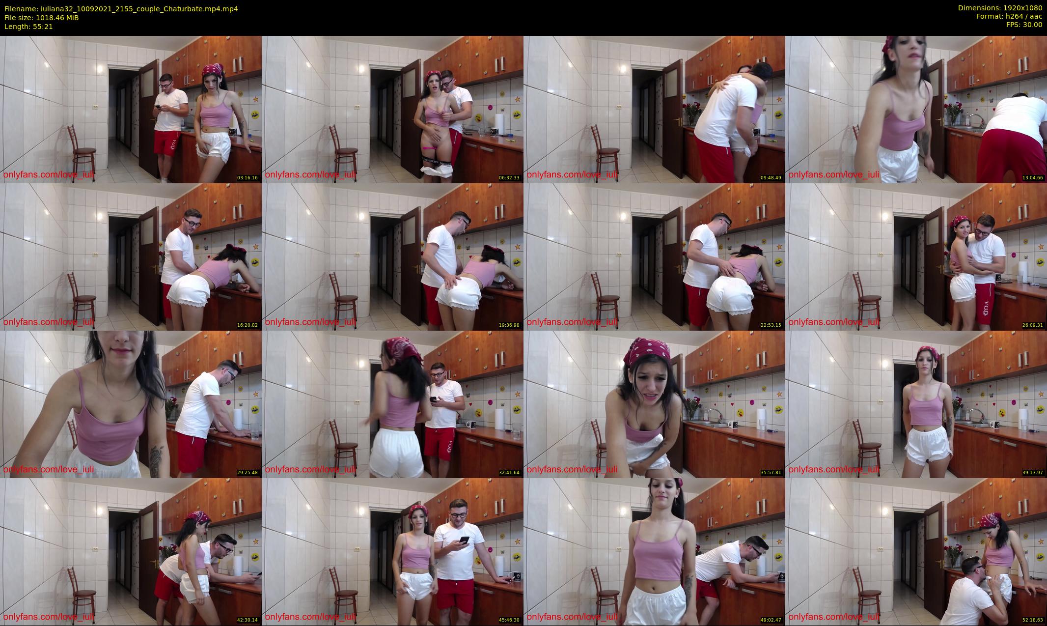 iuliana32 — 56 minute Chaturbate couple cam show recording, 1080p, Sep 10, 2021