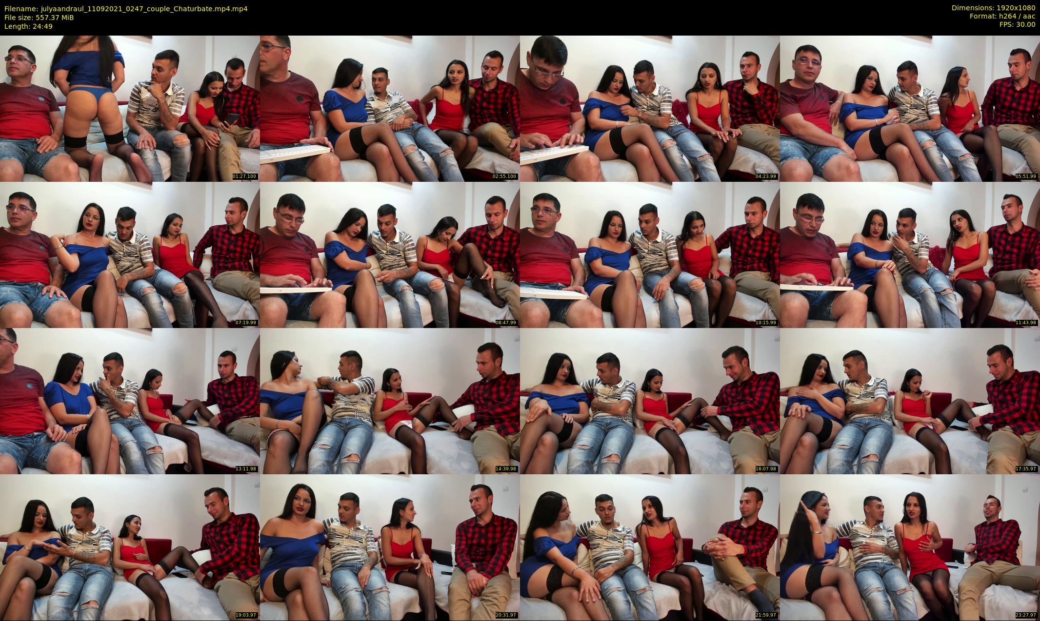 julyaandraul — 25 minute Chaturbate couple cam show recording, 1080p, Sep 11, 2021