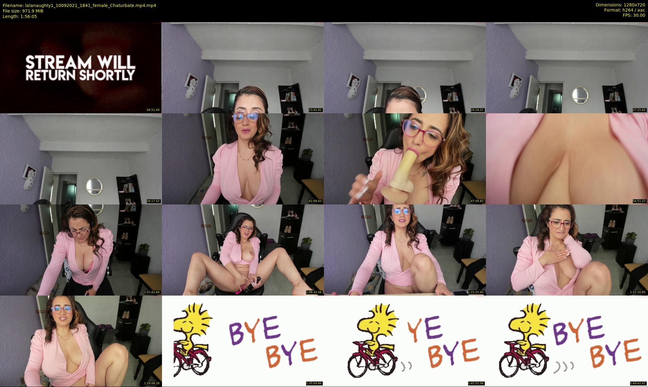 lalanaughty1 — 117 minute Chaturbate female cam show recording, 720p, Sep 10, 2021