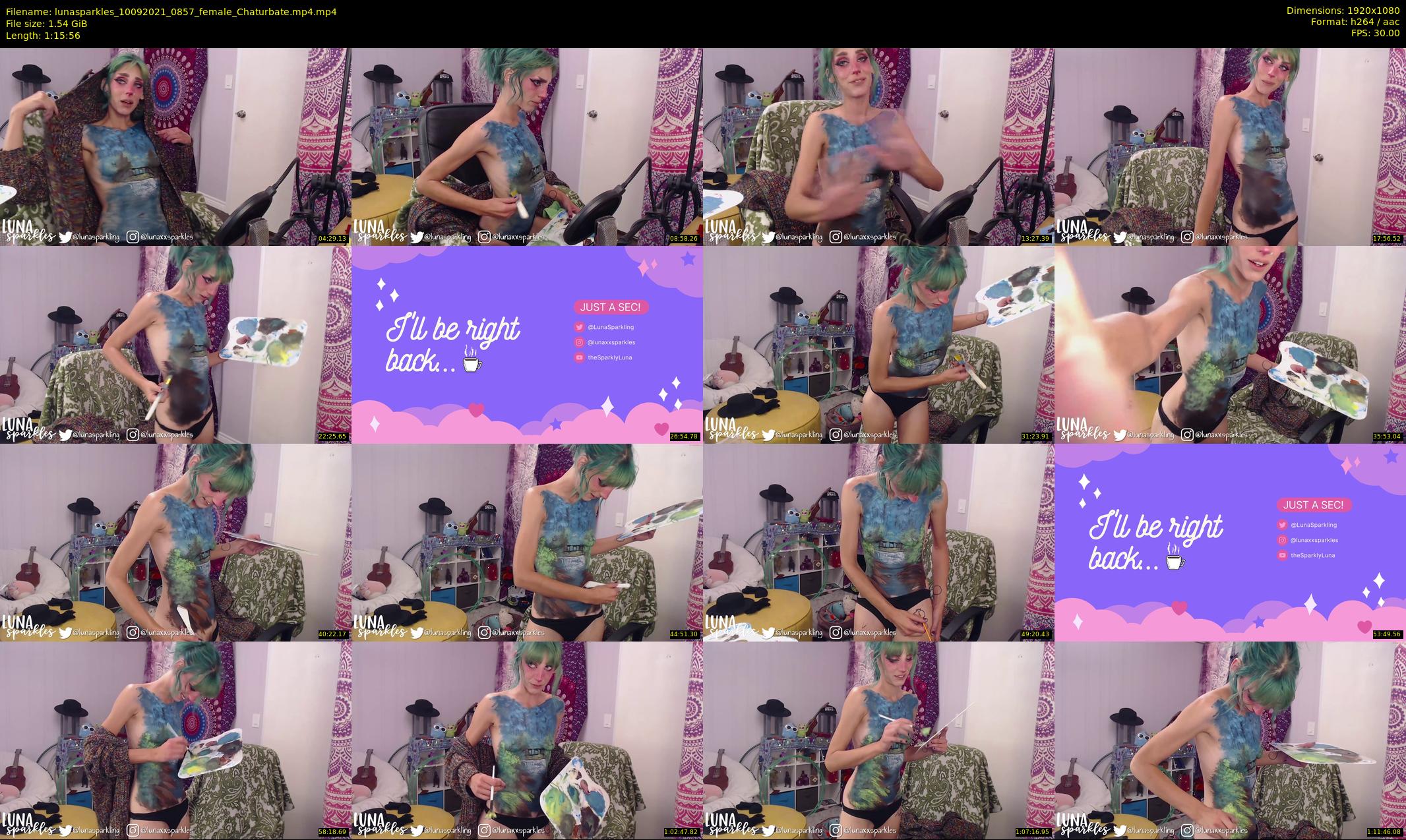 lunasparkles — 76 minute Chaturbate female cam show recording, 1080p, Sep 10, 2021