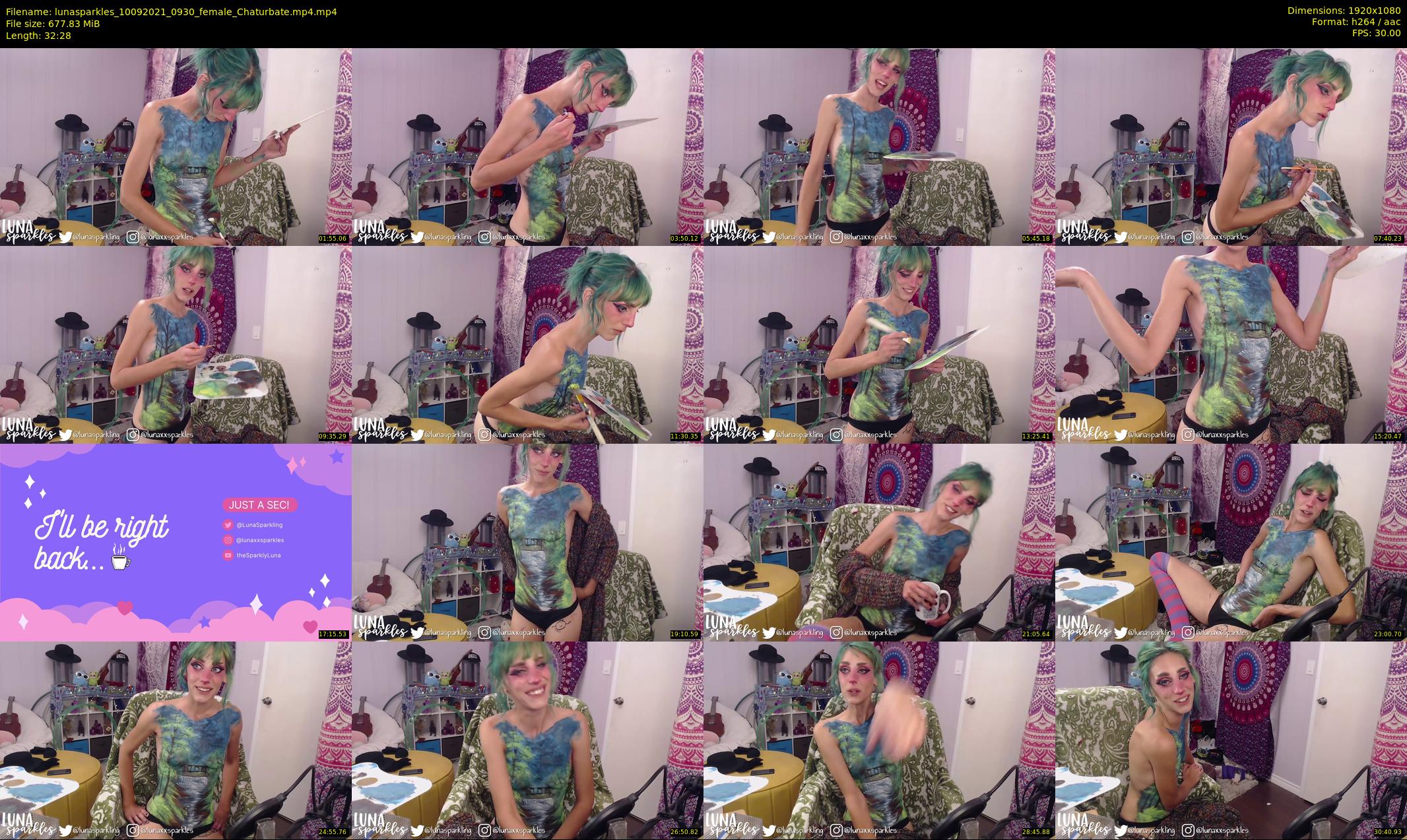 lunasparkles — 33 minute Chaturbate female cam show recording, 1080p, Sep 10, 2021
