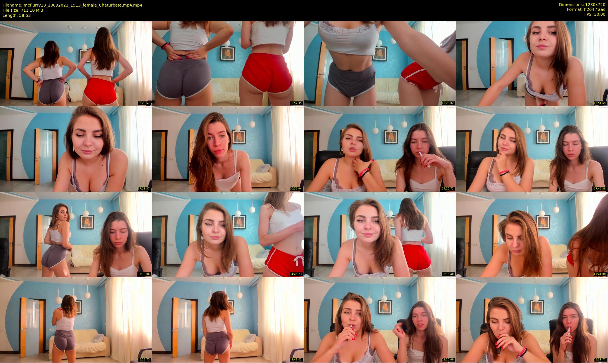 mcflurry18 — 59 minute Chaturbate female cam show recording, 720p, Sep 10, 2021