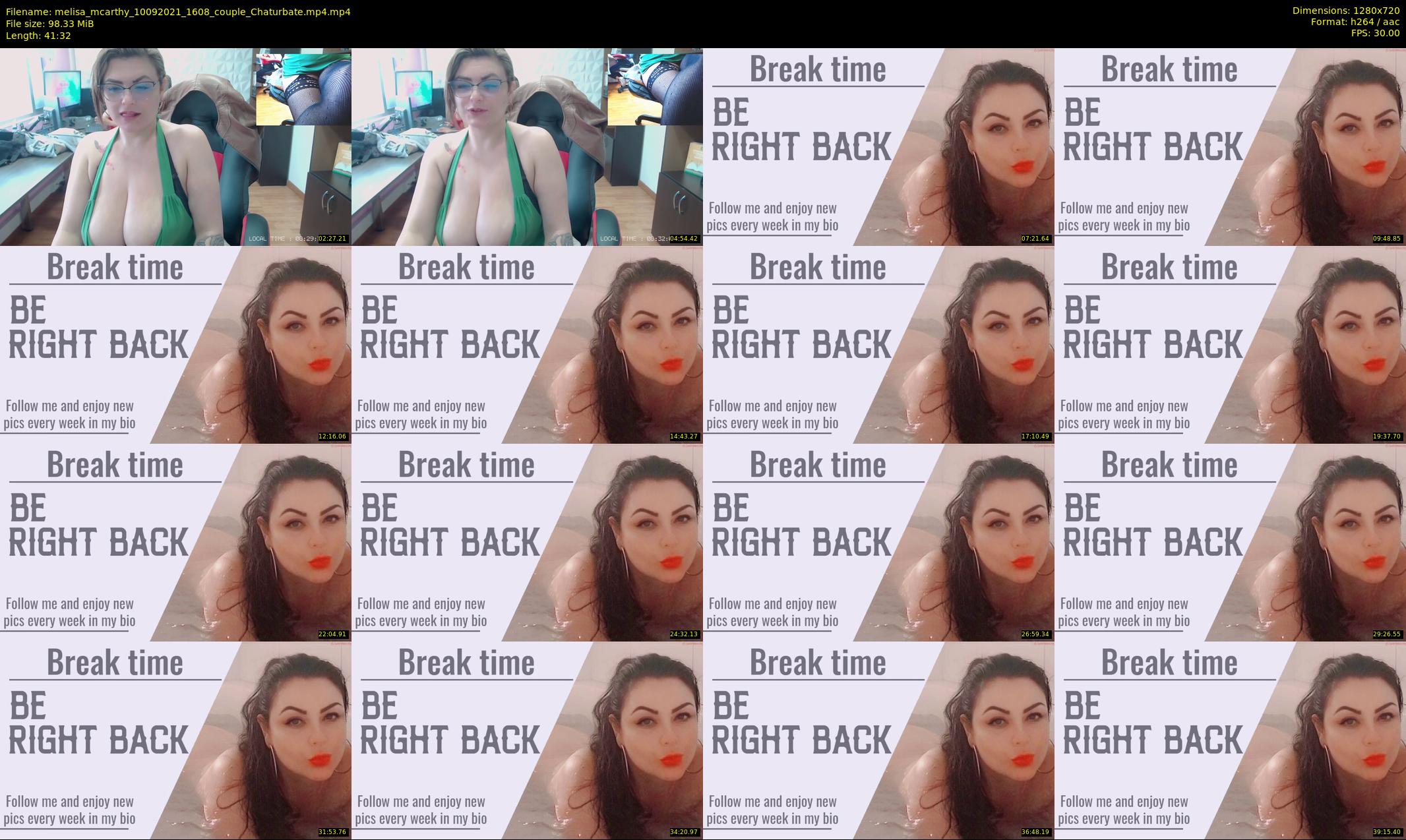 melisa_mcarthy — 42 minute Chaturbate couple cam show recording, 720p, Sep 10, 2021
