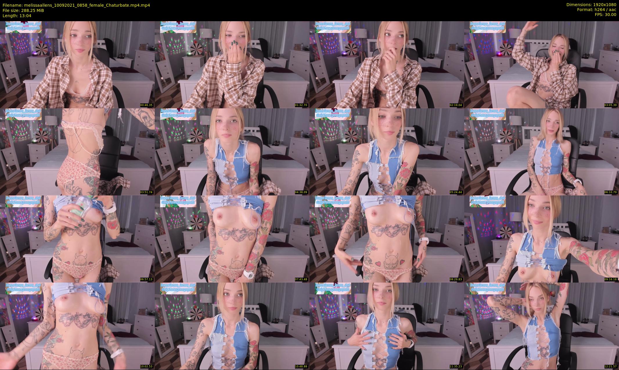 melissaallens — 14 minute Chaturbate female cam show recording, 1080p, Sep 10, 2021