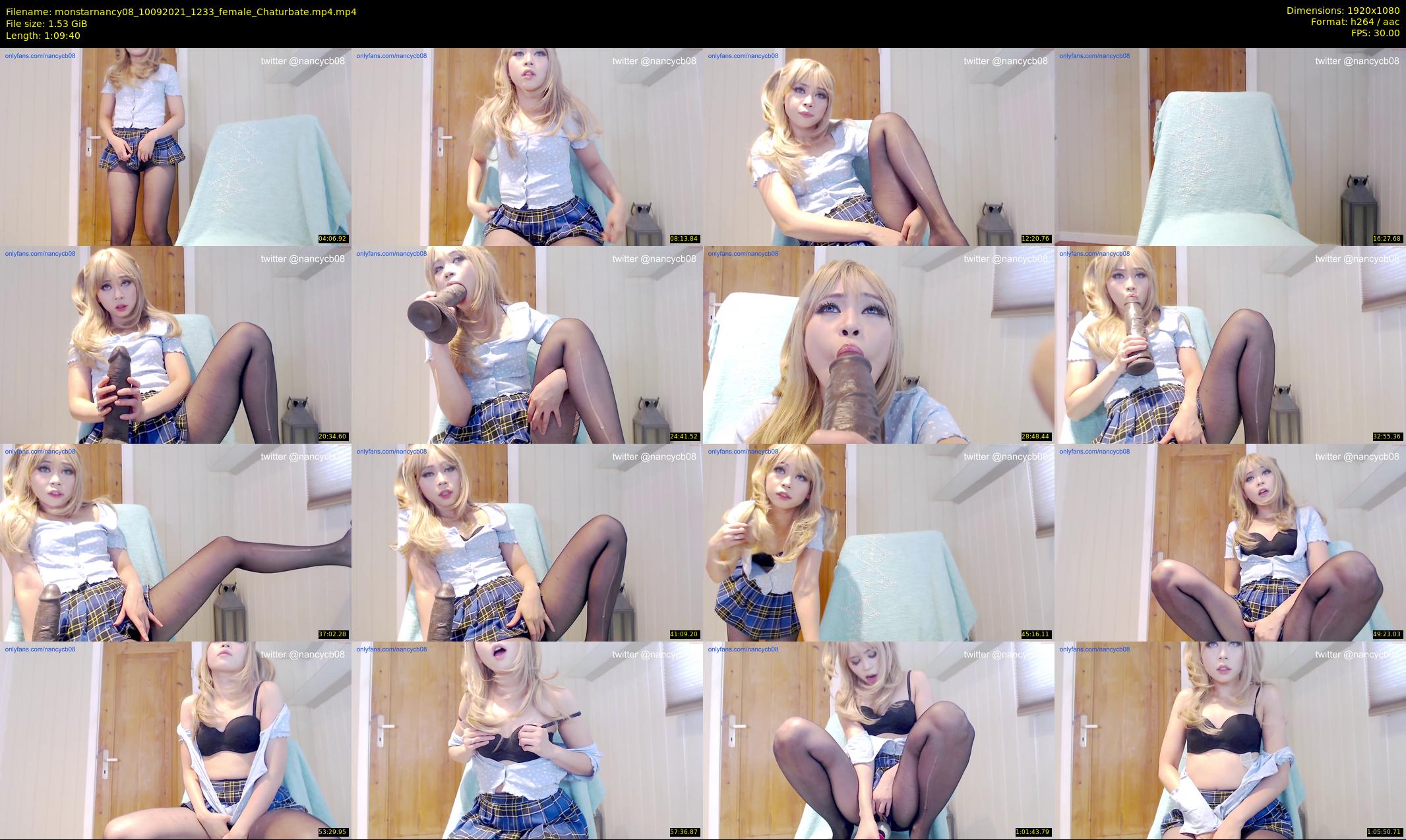 monstarnancy08 — 70 minute Chaturbate female cam show recording, 1080p, Sep 10, 2021