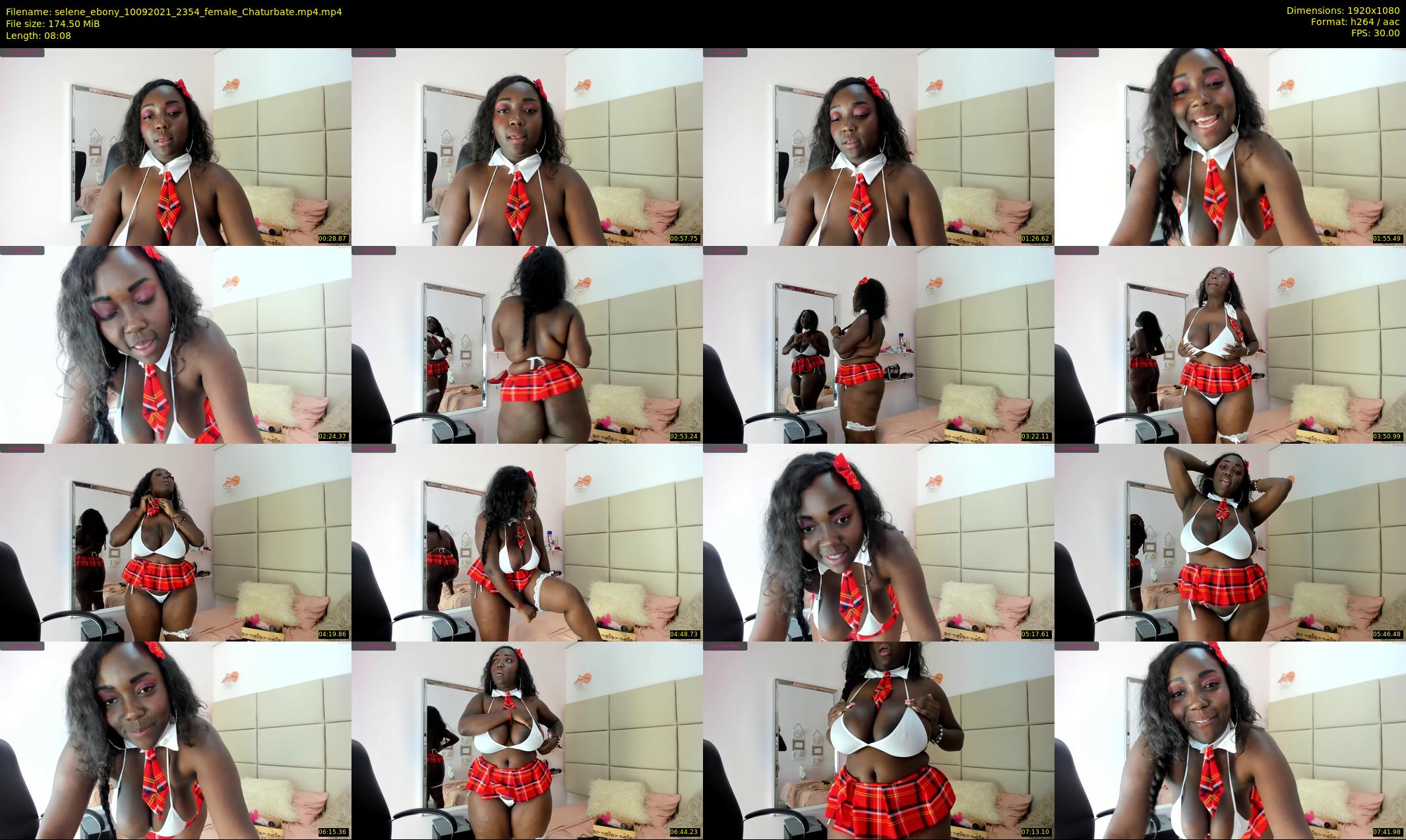 selene_ebony — 9 minute Chaturbate female cam show recording, 1080p, Sep 10, 2021