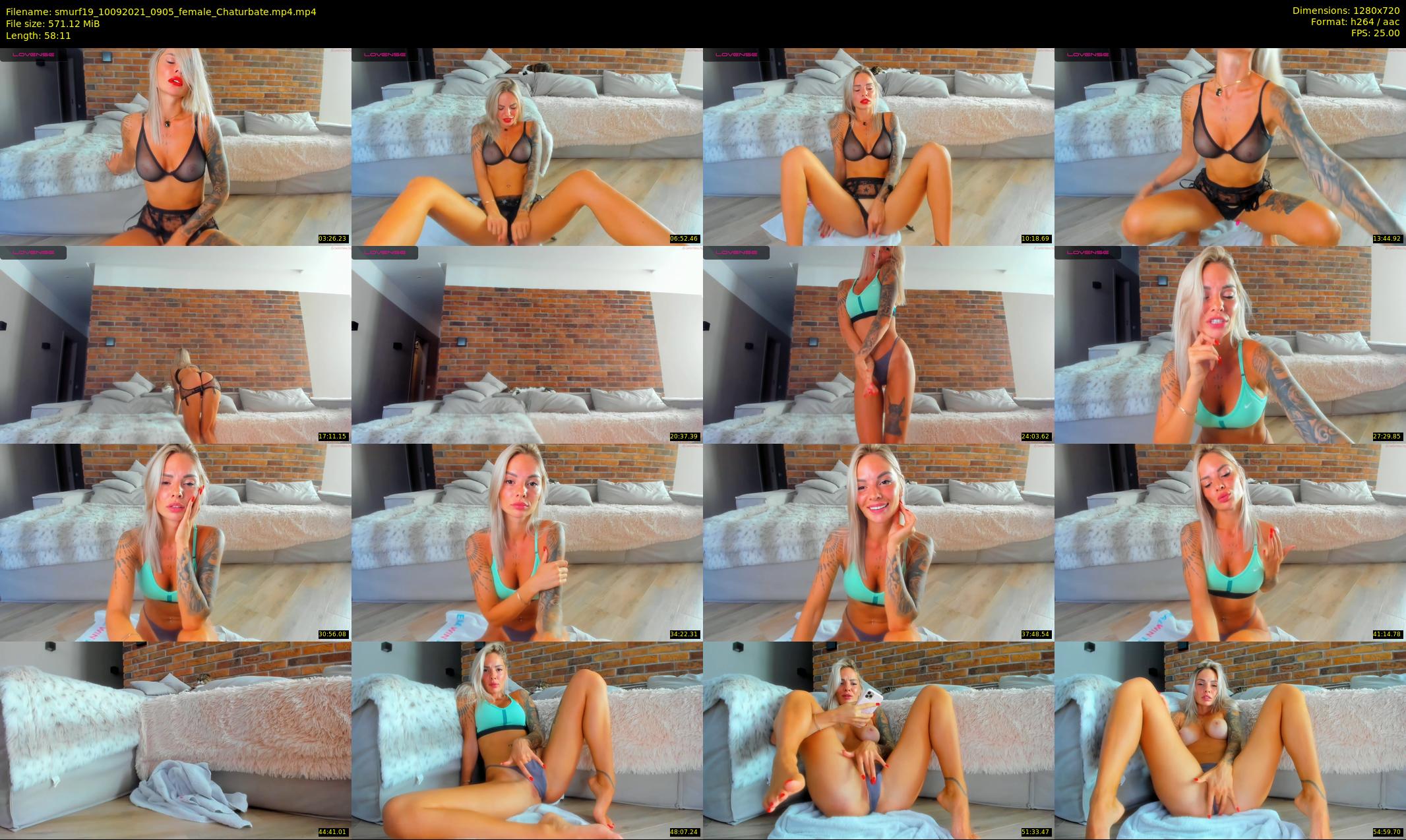 smurf19 — 59 minute Chaturbate female cam show recording, 720p, Sep 10, 2021