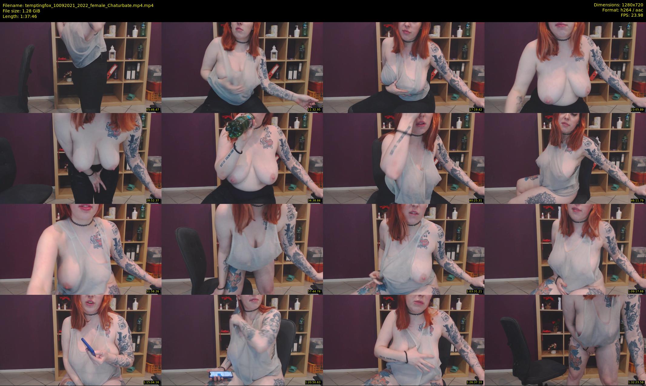 temptingfox — 98 minute Chaturbate female cam show recording, 720p, Sep 10, 2021