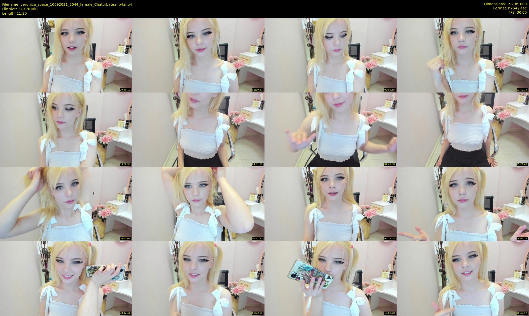 veronica_space — 12 minute Chaturbate female cam show recording, 1080p, Sep 10, 2021