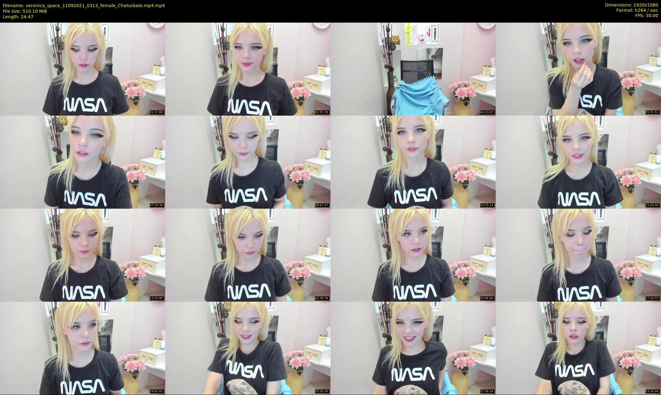 veronica_space — 25 minute Chaturbate female cam show recording, 1080p, Sep 11, 2021
