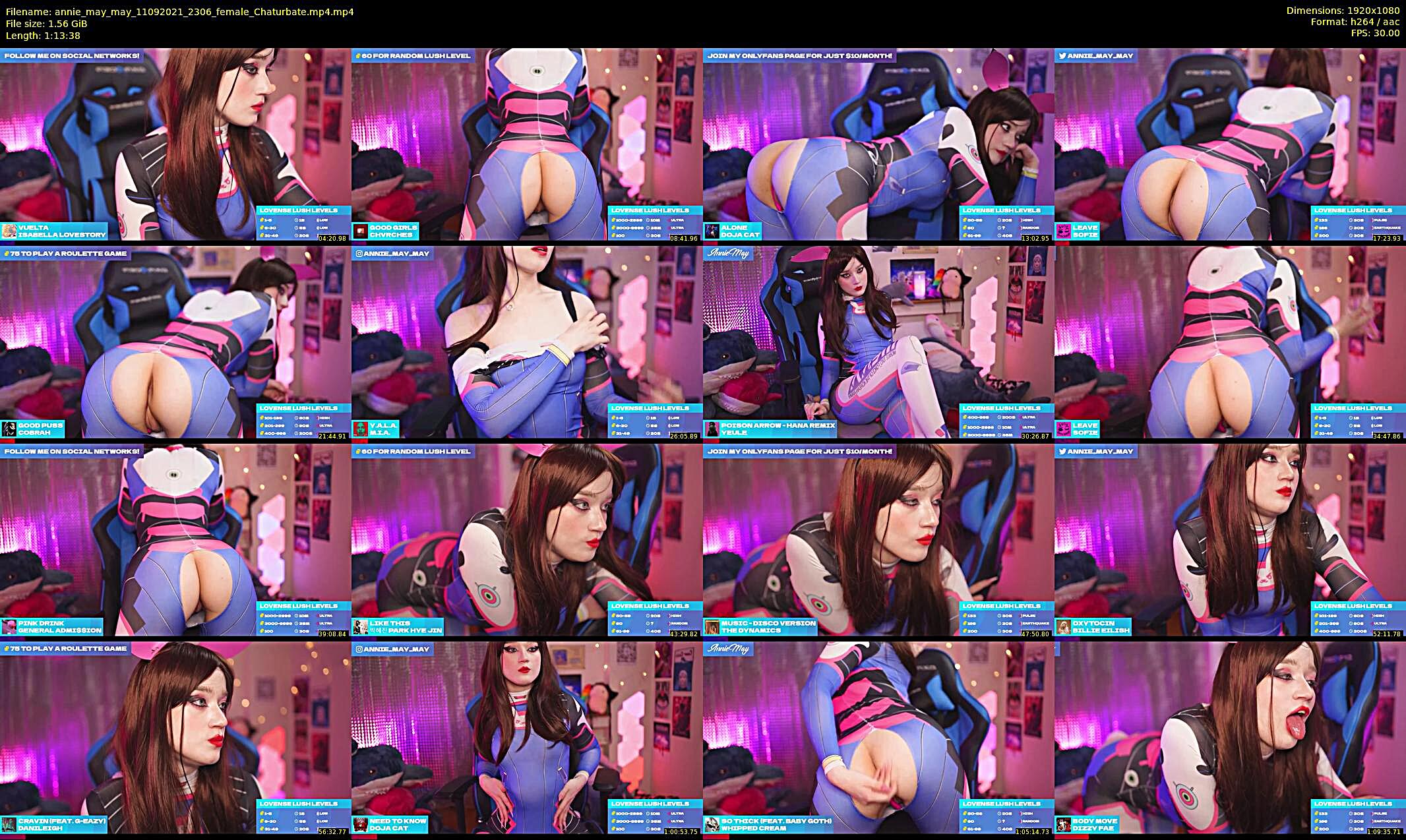 annie_may_may — 74 minute Chaturbate female cam show recording, 1080p, Sep 11, 2021