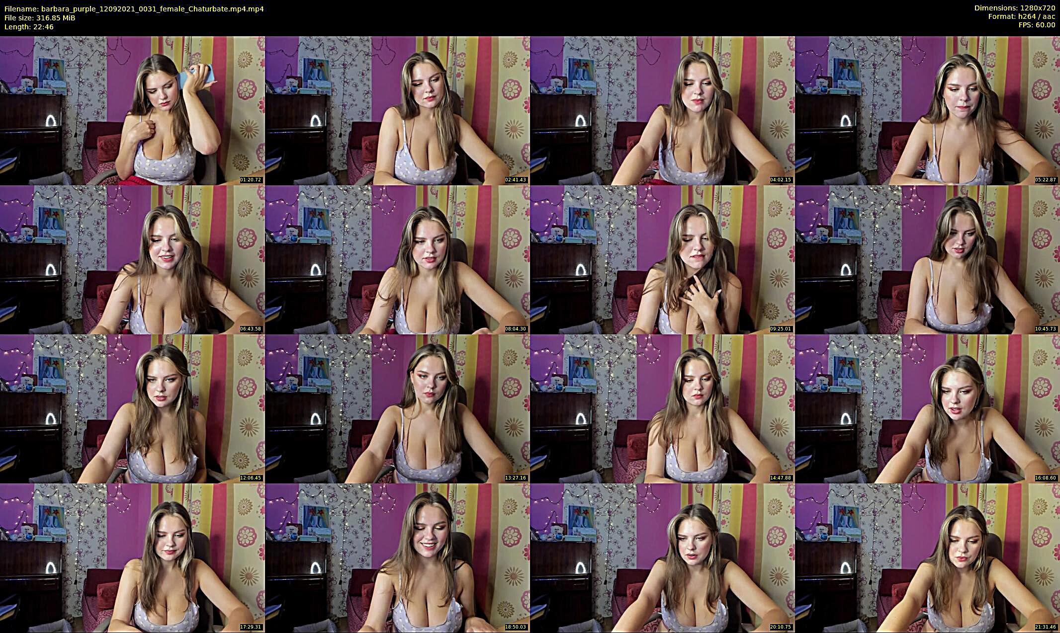 barbara_purple — 16 minute Chaturbate female cam show recording, 720p, Sep 12, 2021