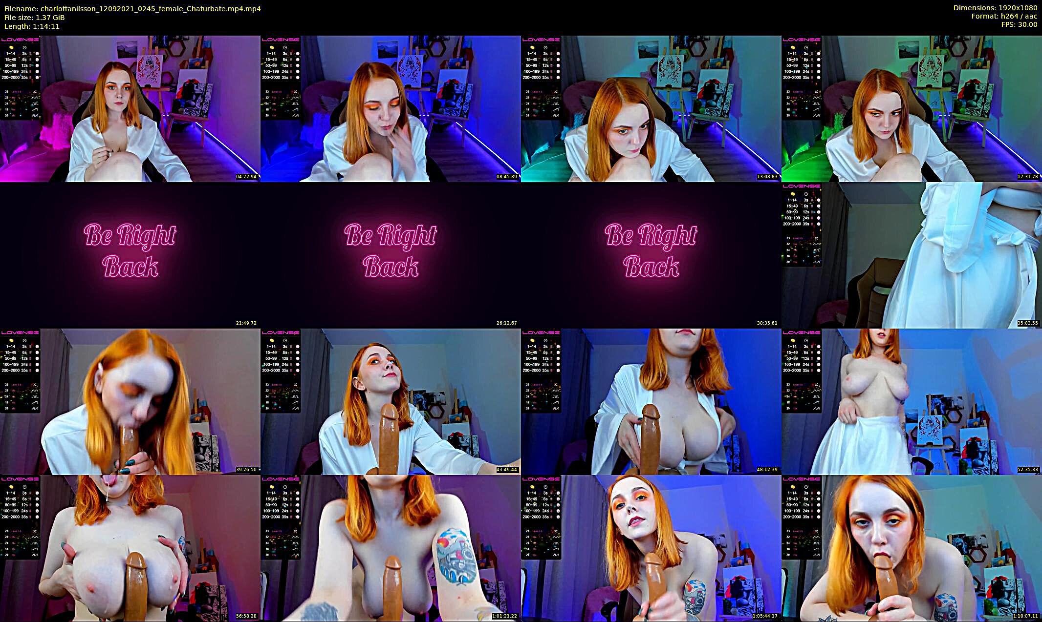 charlottanilsson — 75 minute Chaturbate female cam show recording, 1080p, Sep 12, 2021