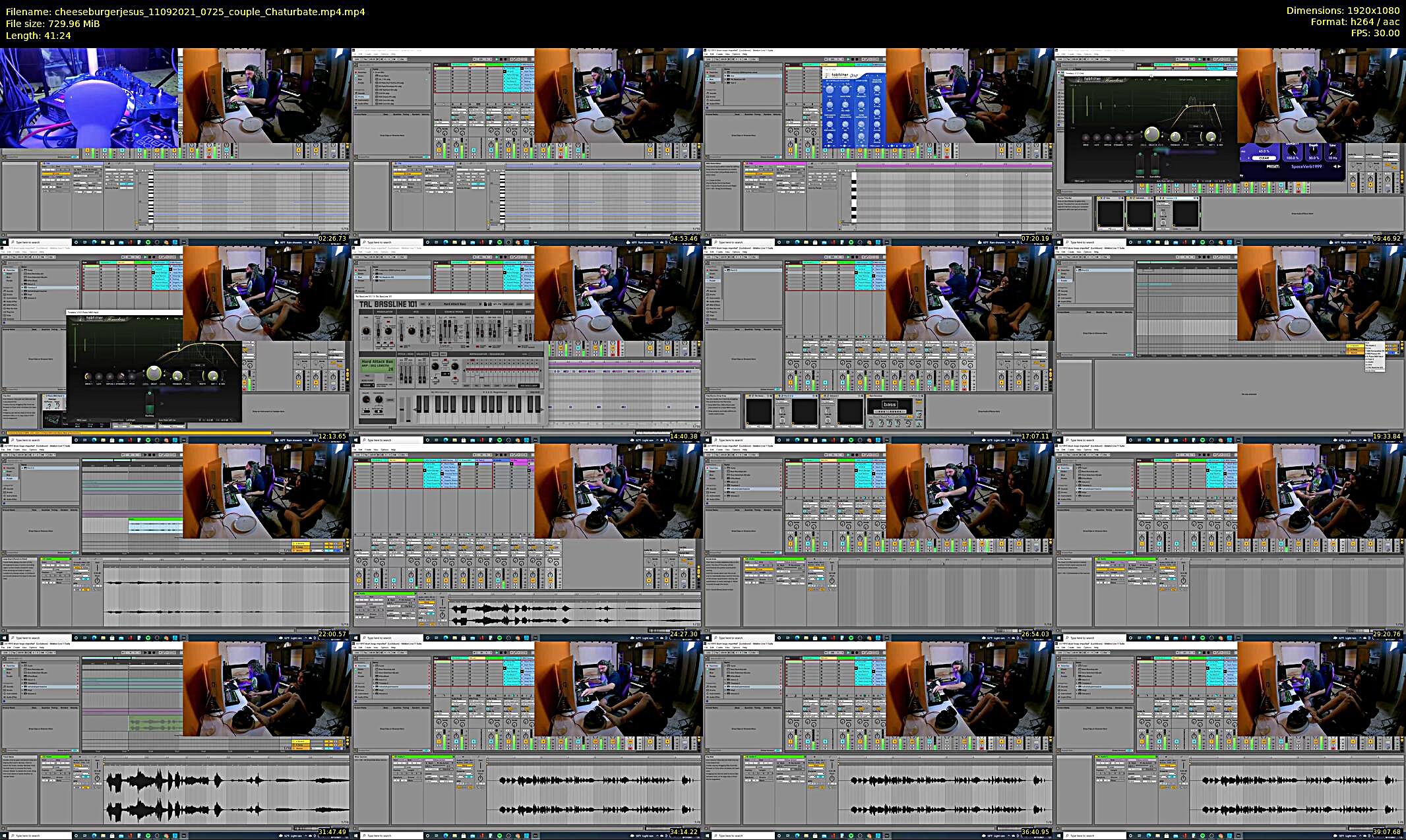 cheeseburgerjesus — 42 minute Chaturbate couple cam show recording, 1080p, Sep 11, 2021