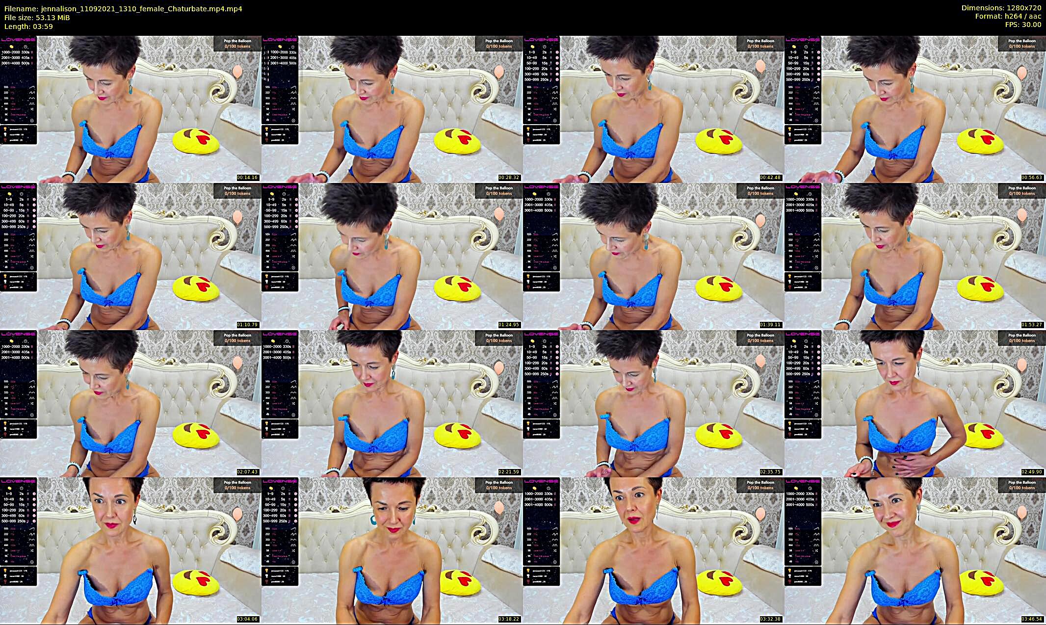 jennalison — 4 minute Chaturbate female cam show recording, 720p, Sep 11, 2021