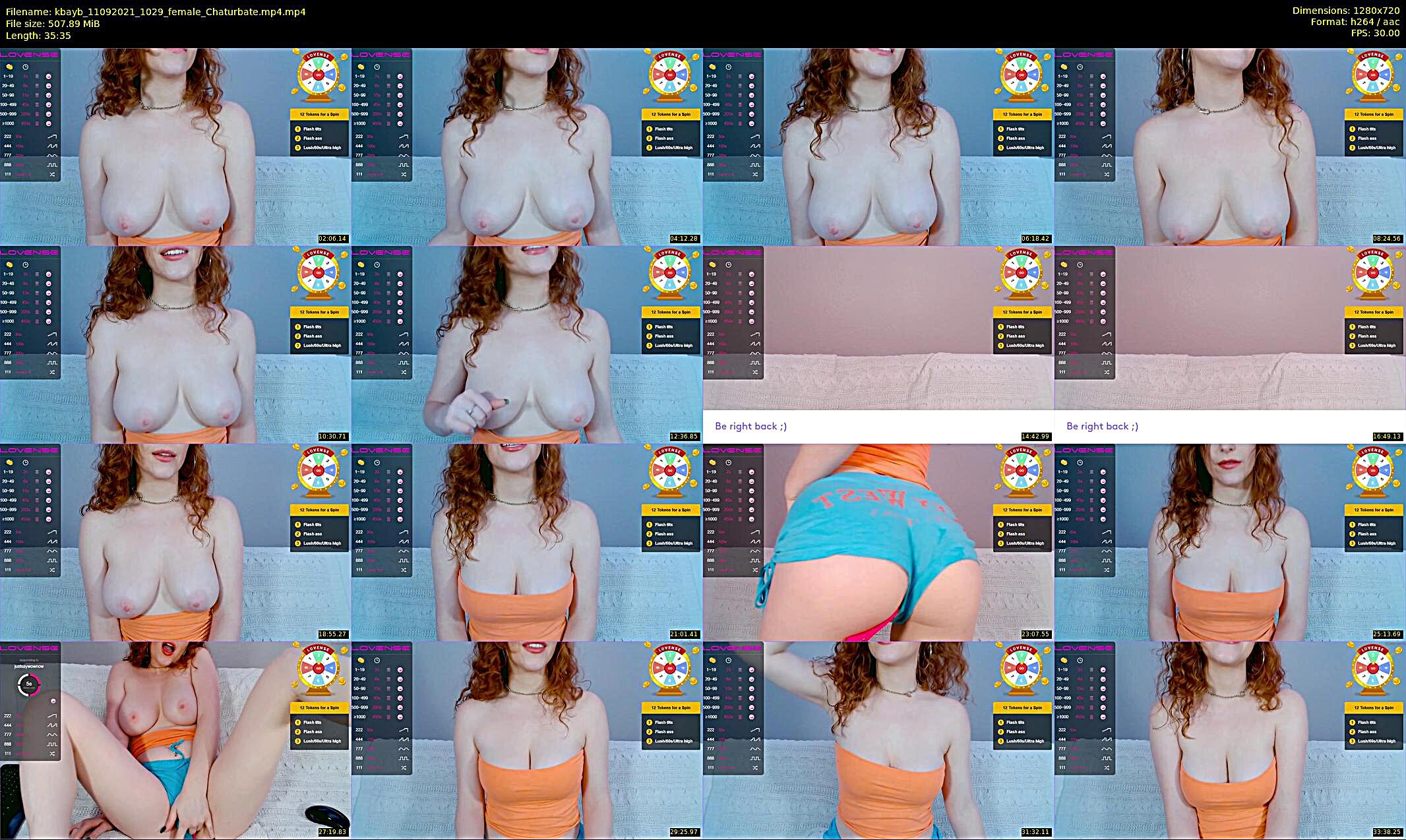 kbayb — 36 minute Chaturbate female cam show recording, 720p, Sep 11, 2021