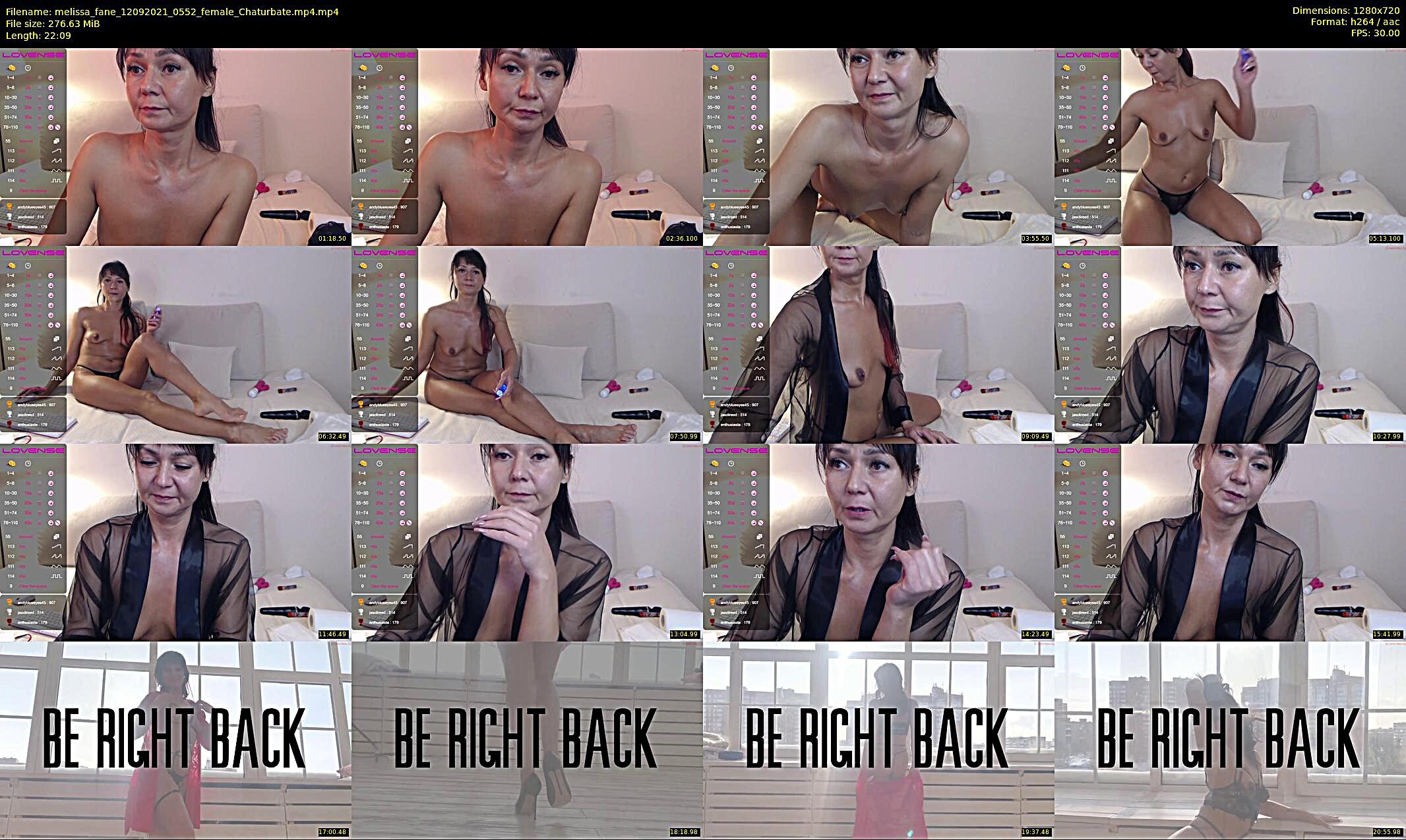 melissa_fane — 23 minute Chaturbate female cam show recording, 720p, Sep 12, 2021