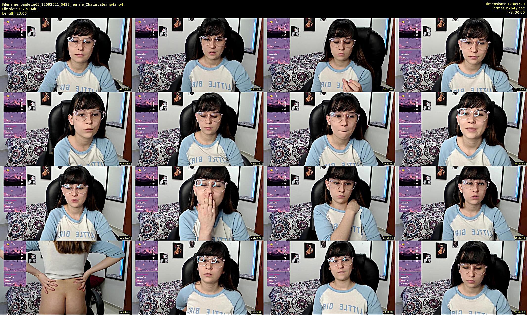 paulette65 — 24 minute Chaturbate female cam show recording, 720p, Sep 12, 2021