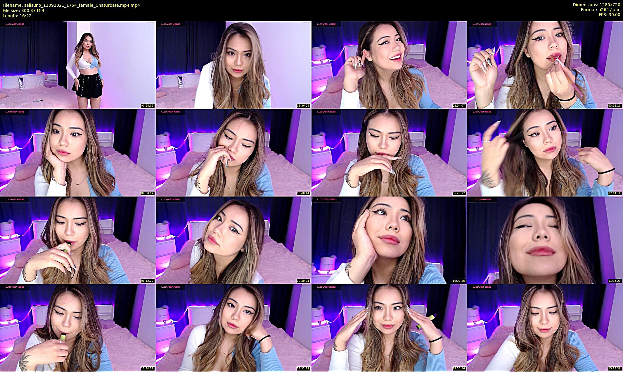 salisuno — 17 minute Chaturbate female cam show recording, 720p, Sep 11, 2021