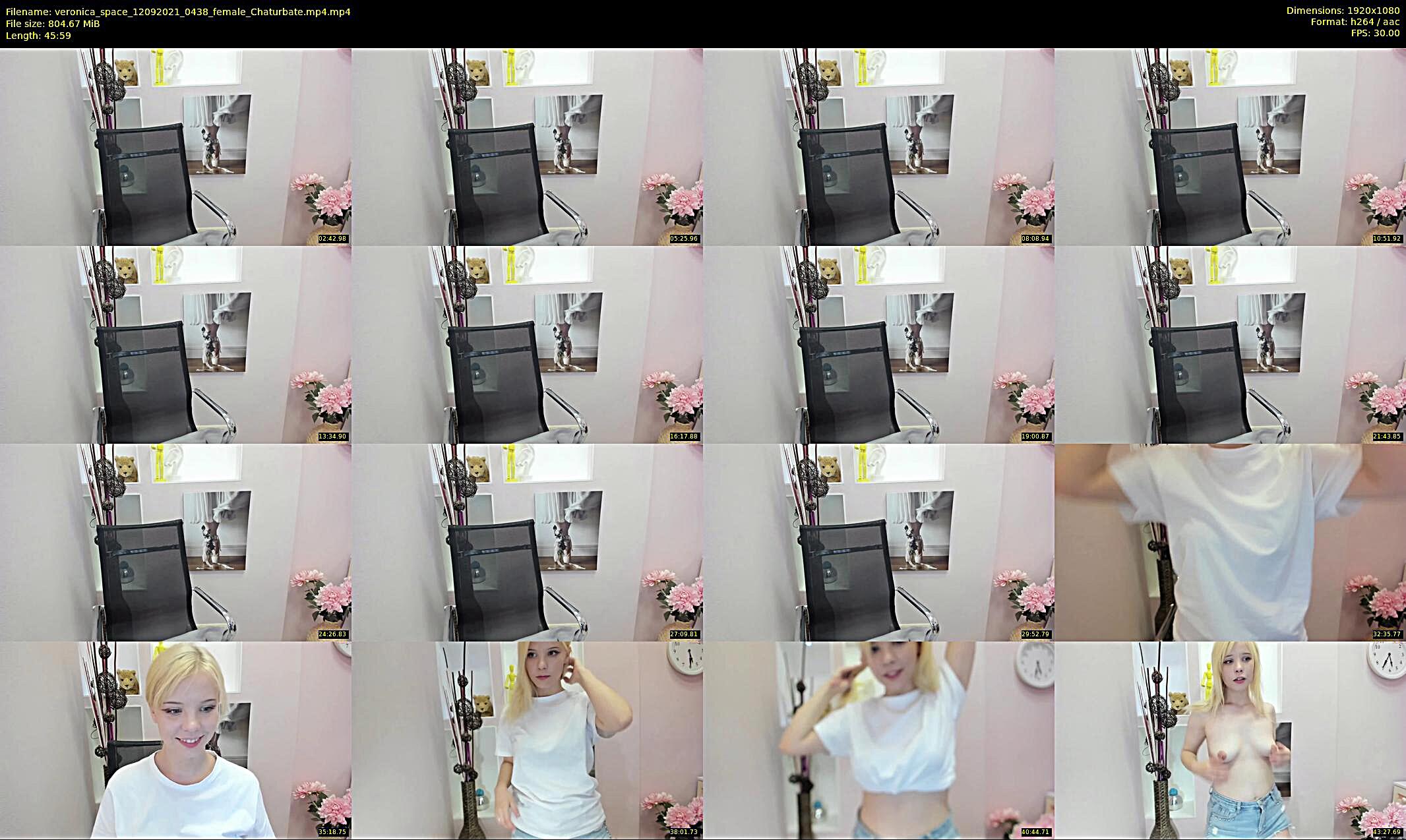 veronica_space — 46 minute Chaturbate female cam show recording, 1080p, Sep 12, 2021