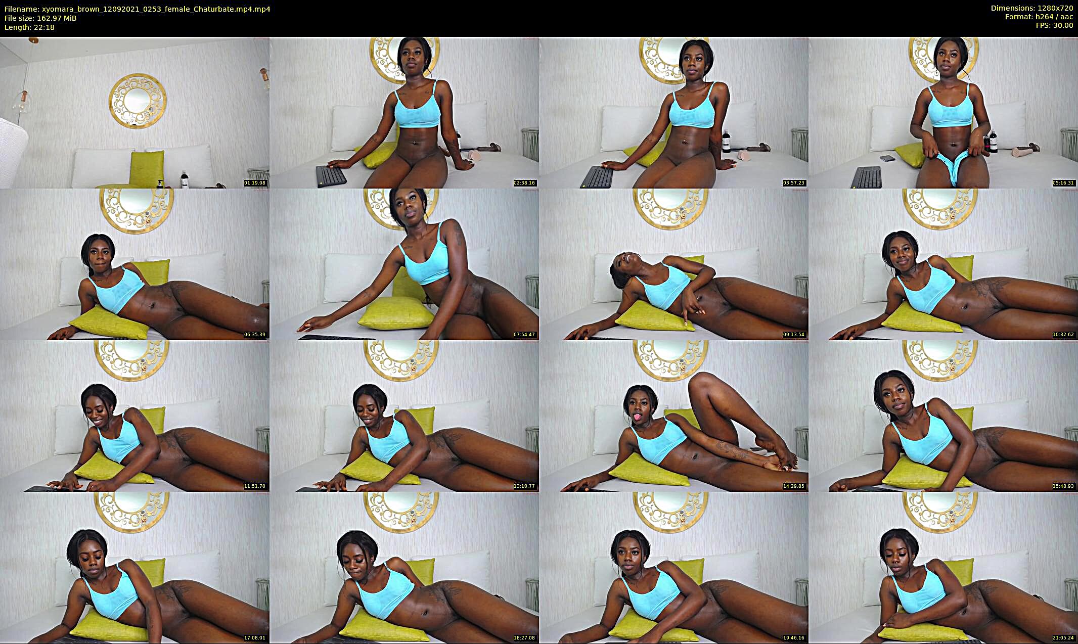 xyomara_brown — 23 minute Chaturbate female cam show recording, 720p, Sep 12, 2021