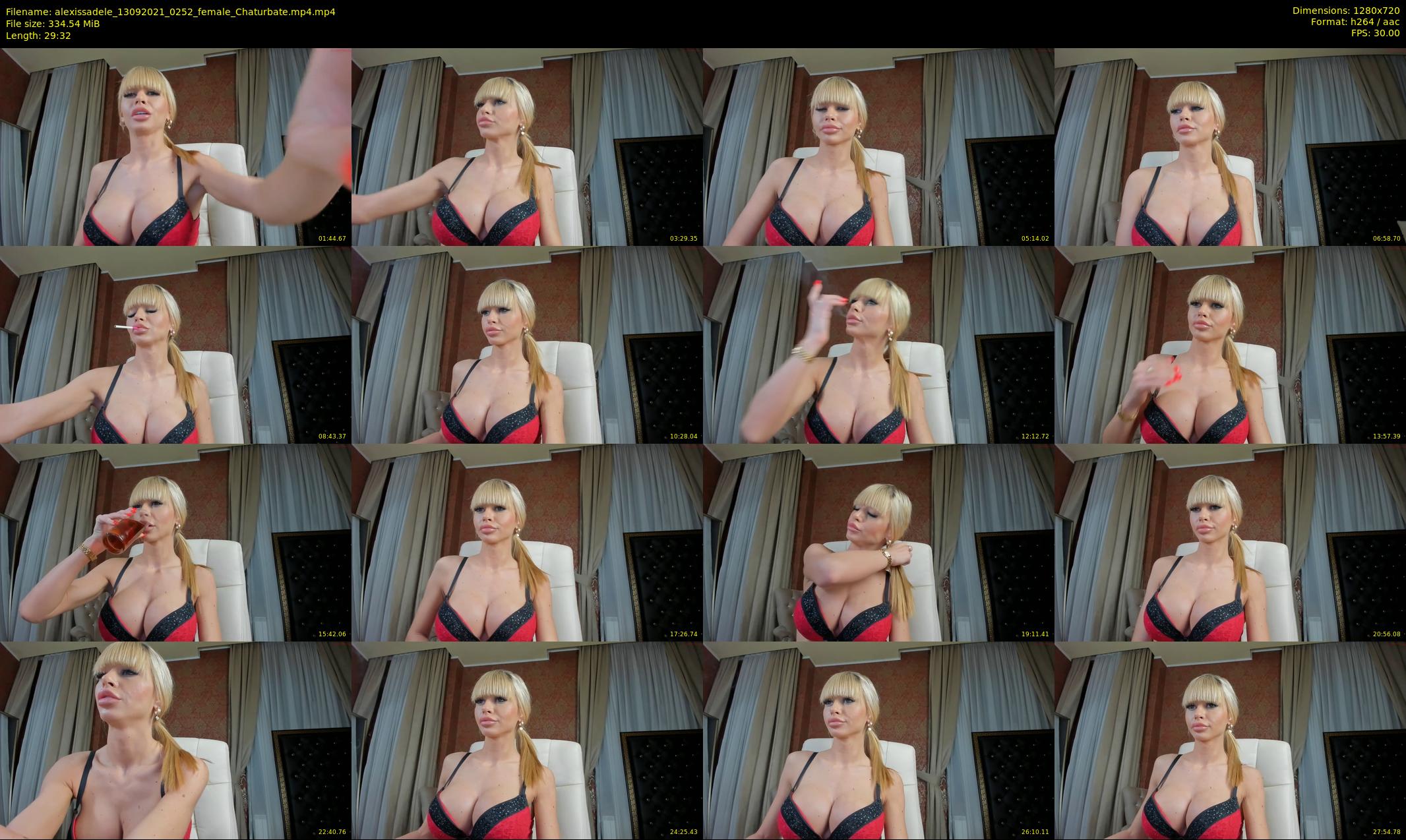 alexissadele — 30 minute Chaturbate female cam show recording, 720p, Sep 13, 2021
