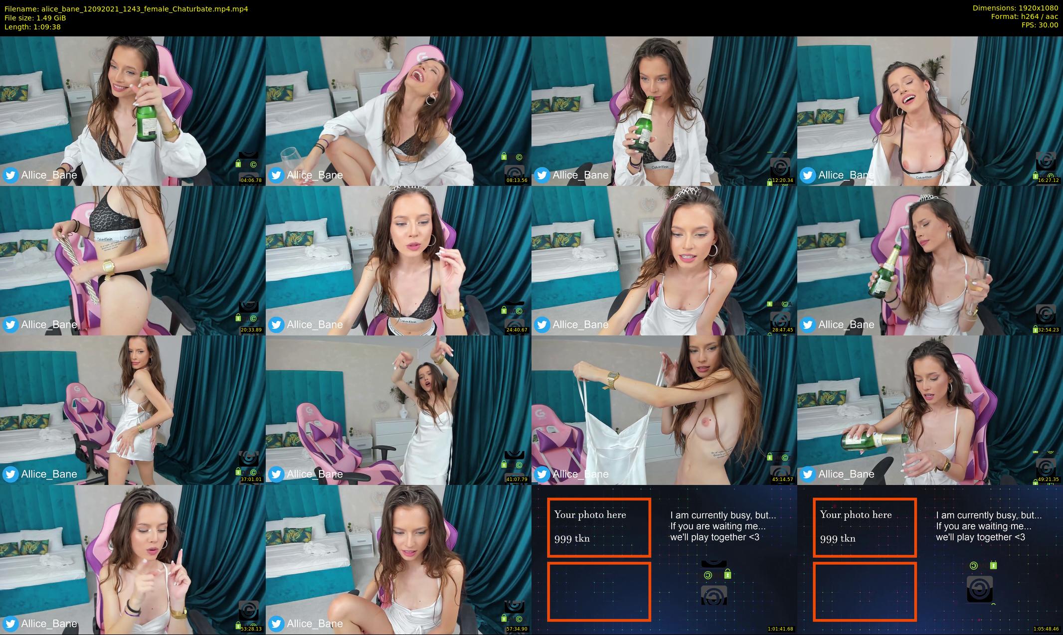 alice_bane — 70 minute Chaturbate female cam show recording, 1080p, Sep 12, 2021