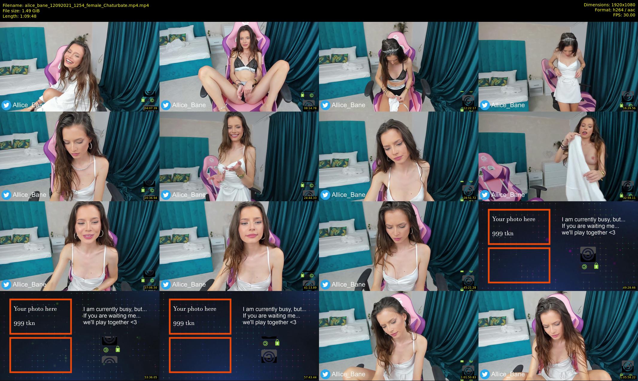 alice_bane — 70 minute Chaturbate female cam show recording, 1080p, Sep 12, 2021