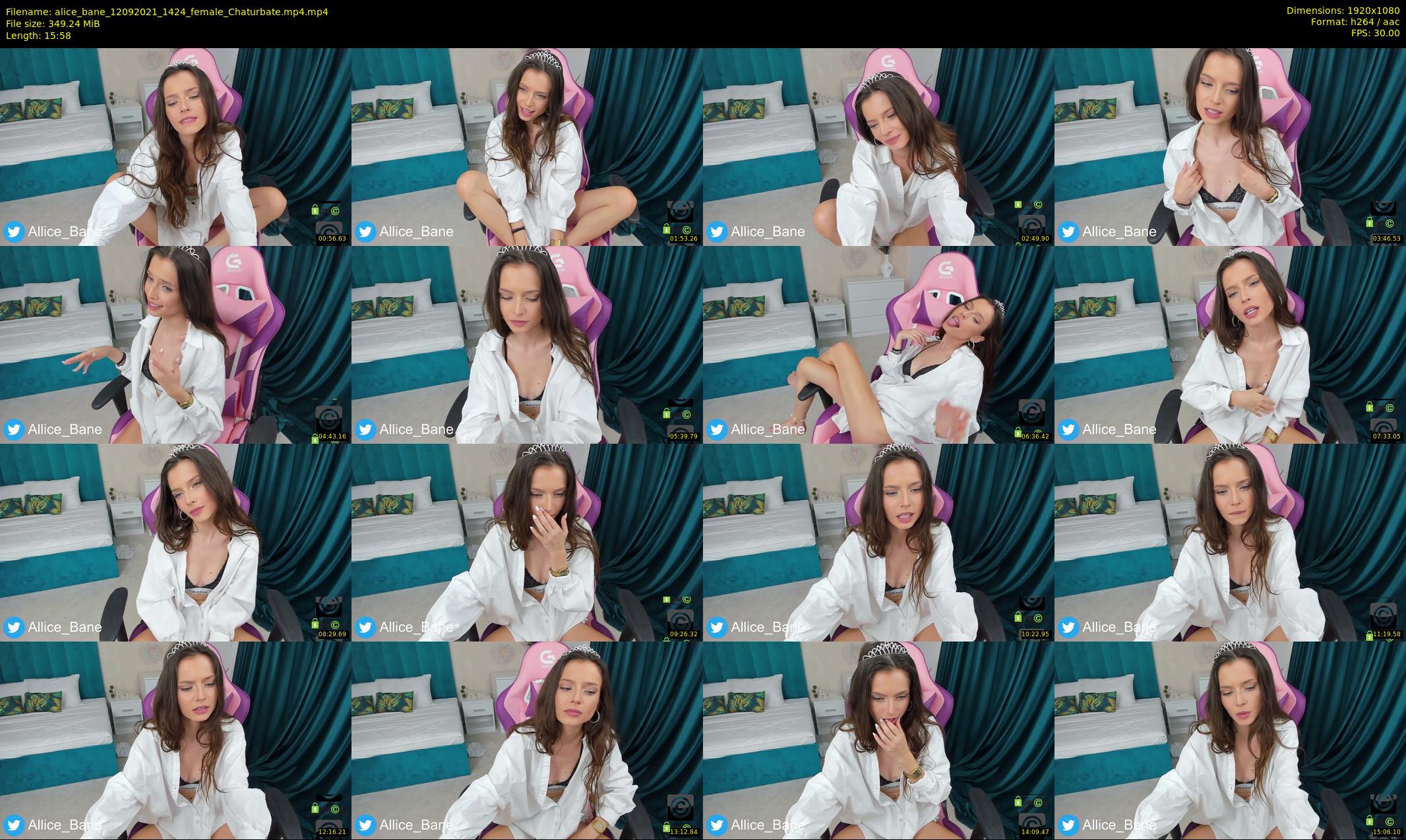 alice_bane — 16 minute Chaturbate female cam show recording, 1080p, Sep 12, 2021