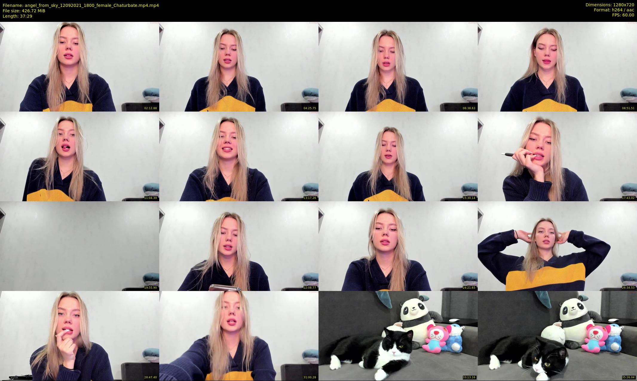 angel_from_sky — 38 minute Chaturbate female cam show recording, 720p, Sep 12, 2021