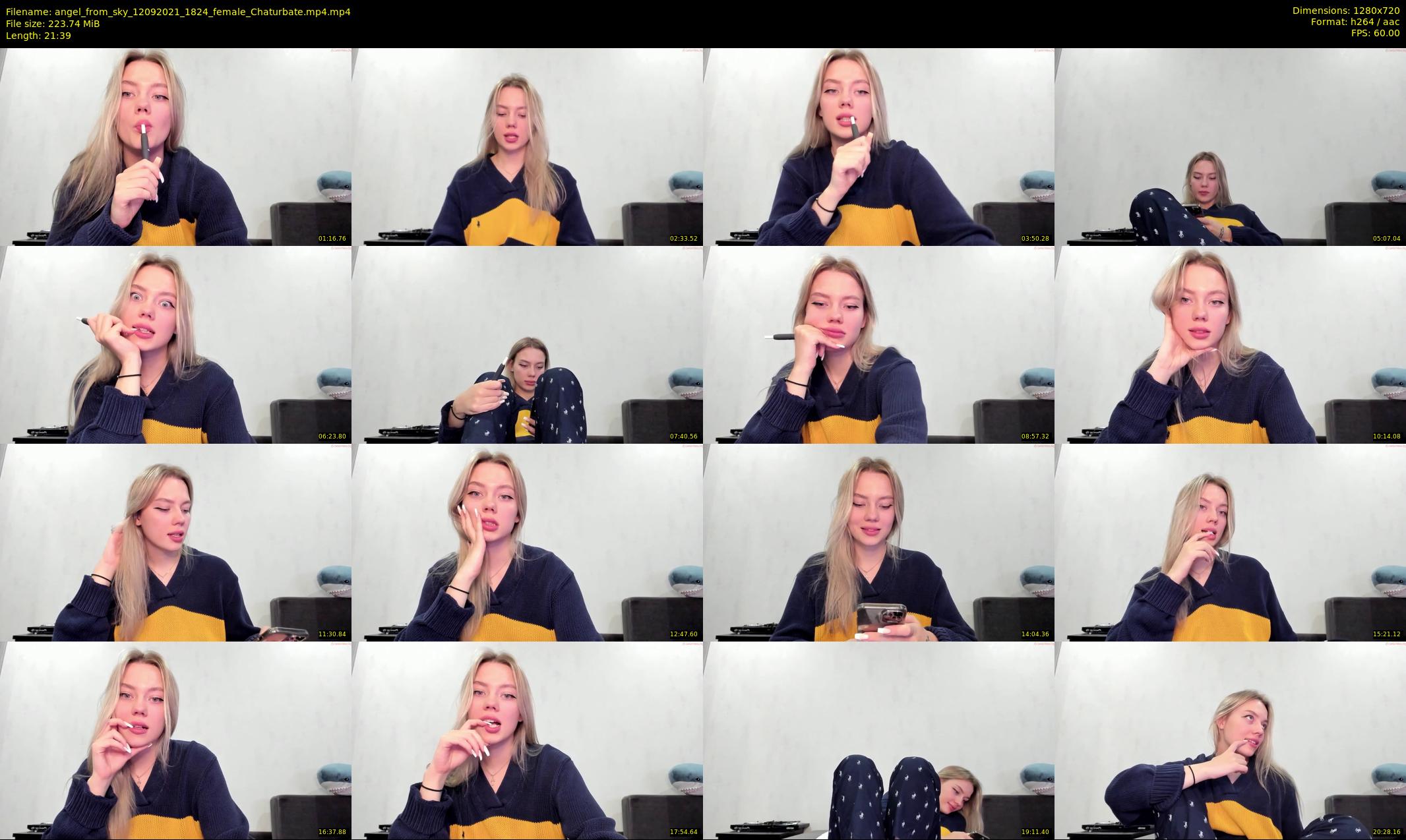 angel_from_sky — 22 minute Chaturbate female cam show recording, 720p, Sep 12, 2021