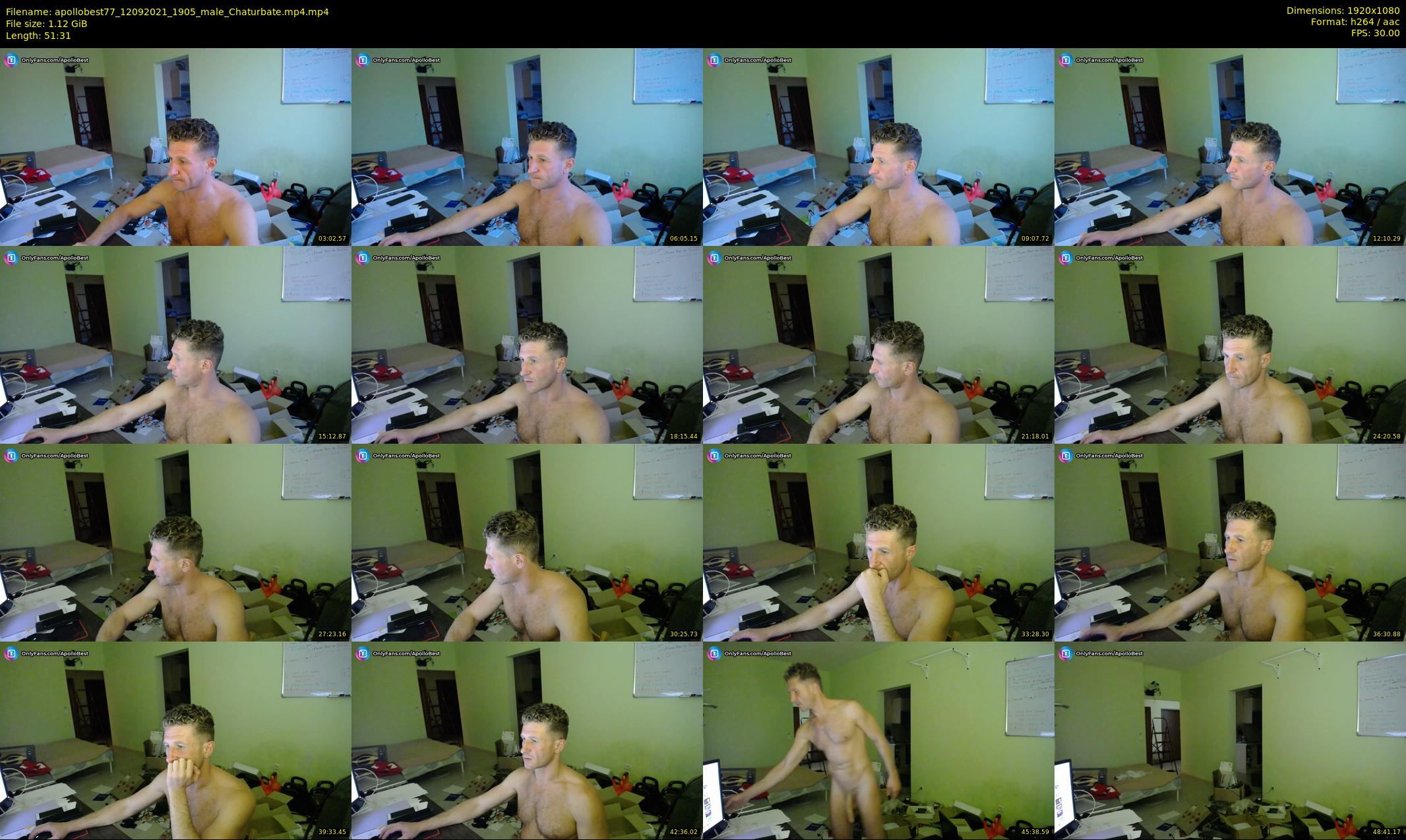 apollobest77 — 52 minute Chaturbate male cam show recording, 1080p, Sep 12, 2021