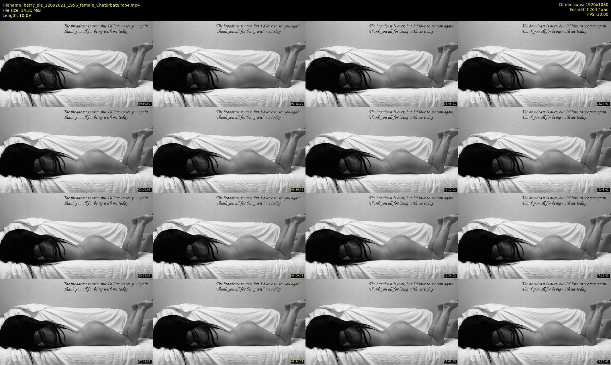 berry_pie — 11 minute Chaturbate female cam show recording, 1080p, Sep 12, 2021