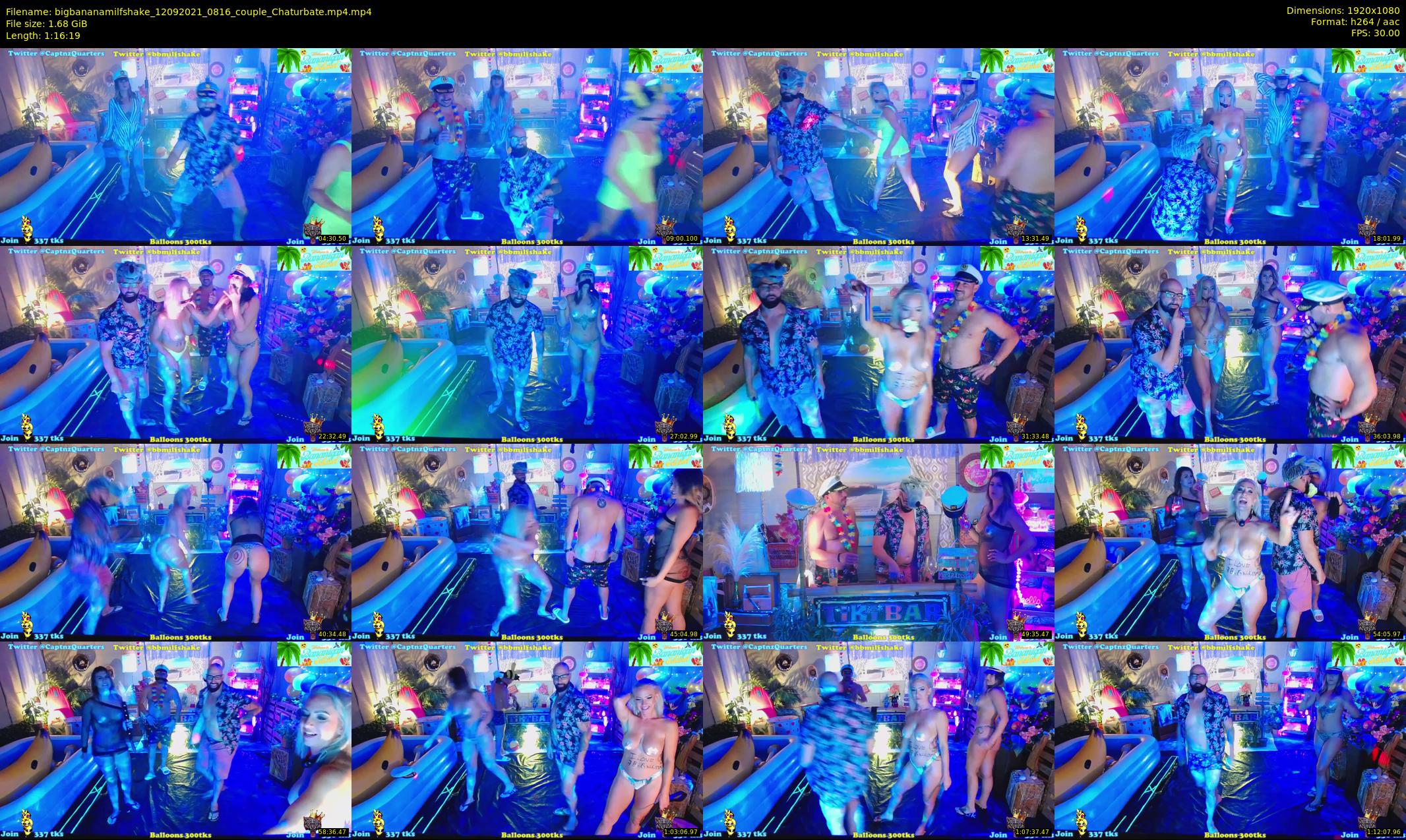 bigbananamilfshake — 77 minute Chaturbate couple cam show recording, 1080p, Sep 12, 2021