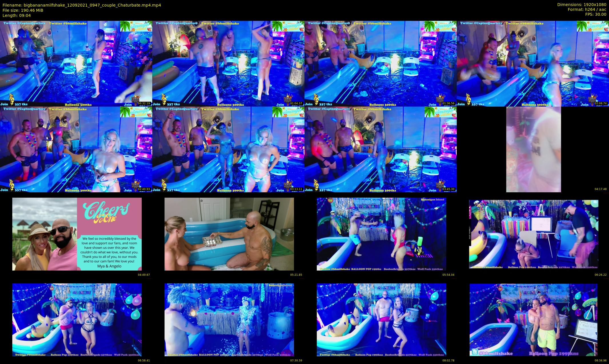 bigbananamilfshake — 10 minute Chaturbate couple cam show recording, 1080p, Sep 12, 2021