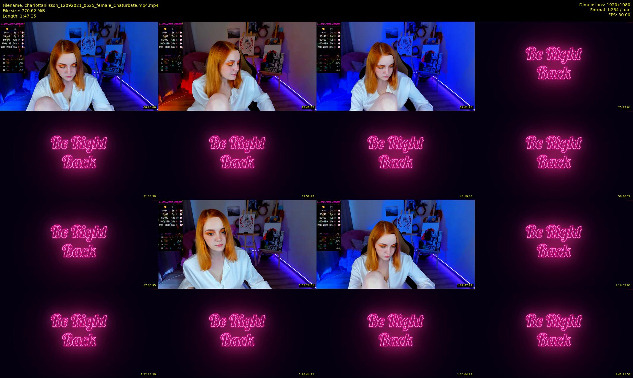 charlottanilsson — 108 minute Chaturbate female cam show recording, 1080p, Sep 12, 2021