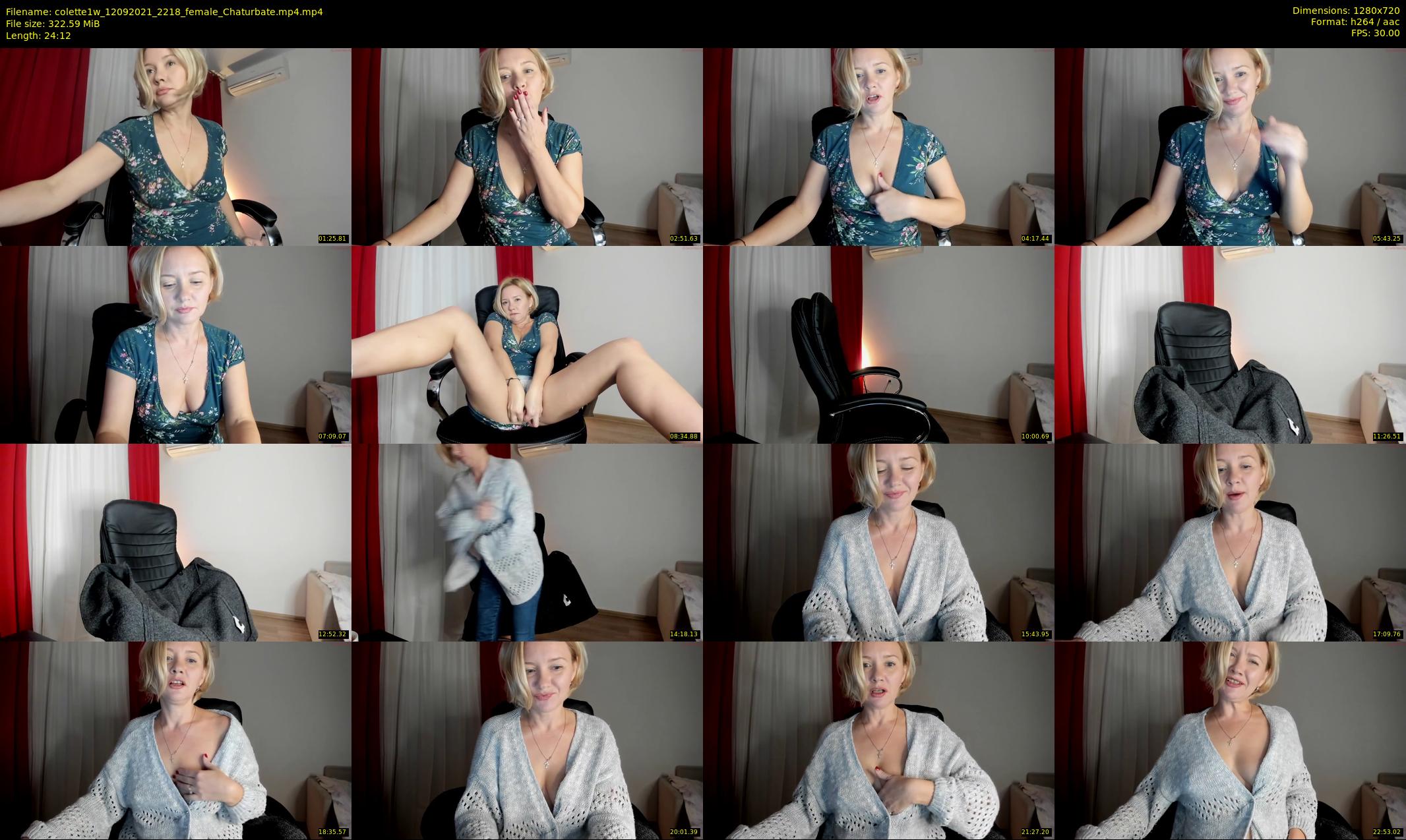 colette1w — 25 minute Chaturbate female cam show recording, 720p, Sep 12, 2021