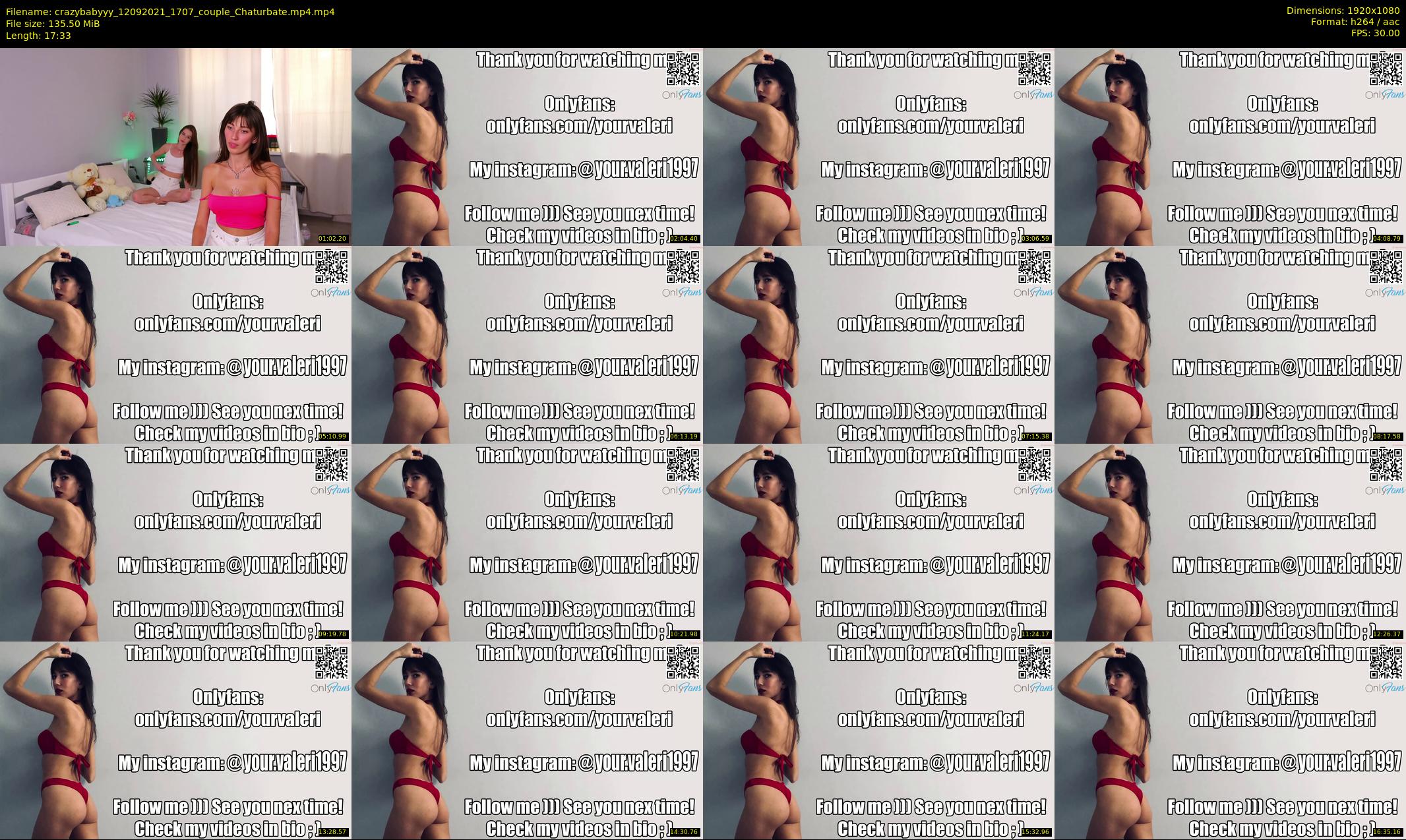 crazybabyyy — 18 minute Chaturbate couple cam show recording, 1080p, Sep 12, 2021