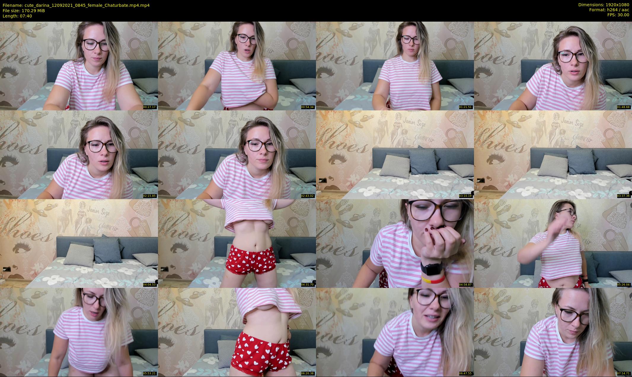 cute_darina — 8 minute Chaturbate female cam show recording, 1080p, Sep 12, 2021