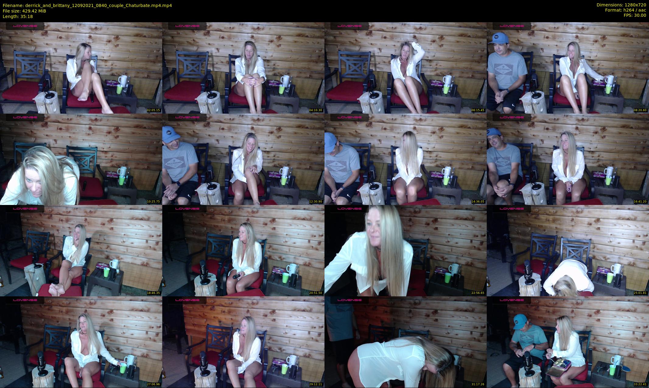 derrick_and_brittany — 36 minute Chaturbate couple cam show recording, 720p, Sep 12, 2021
