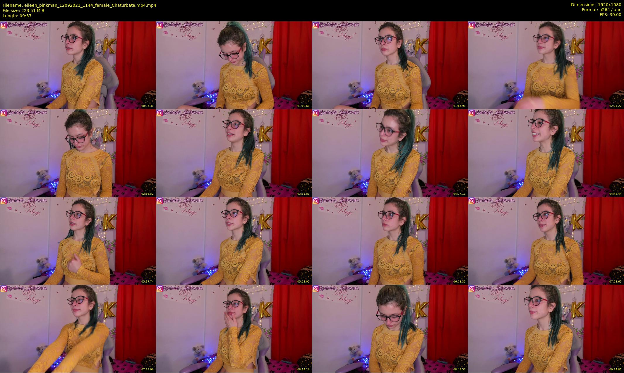eileen_pinkman — 10 minute Chaturbate female cam show recording, 1080p, Sep 12, 2021