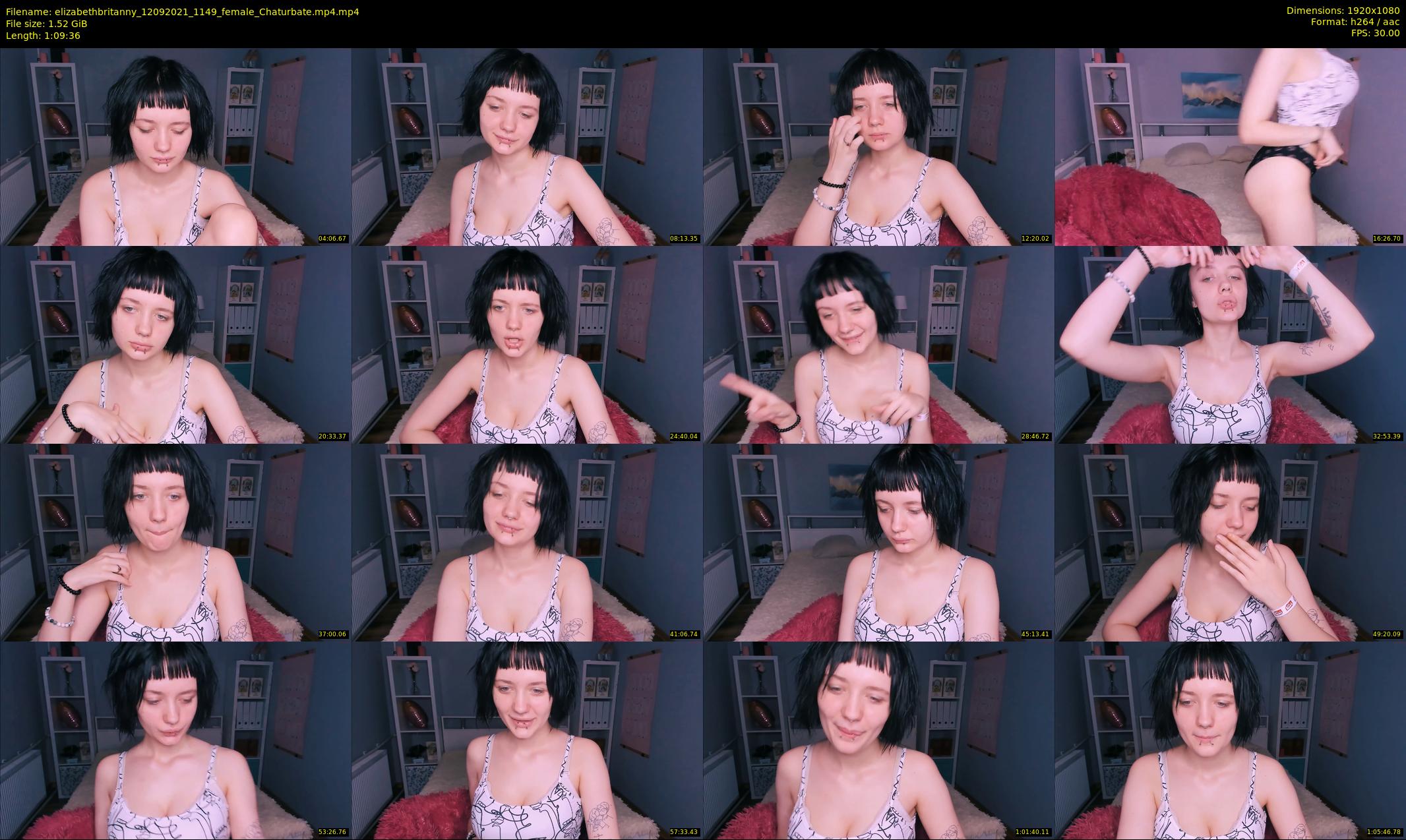 elizabethbritanny — 70 minute Chaturbate female cam show recording, 1080p, Sep 12, 2021